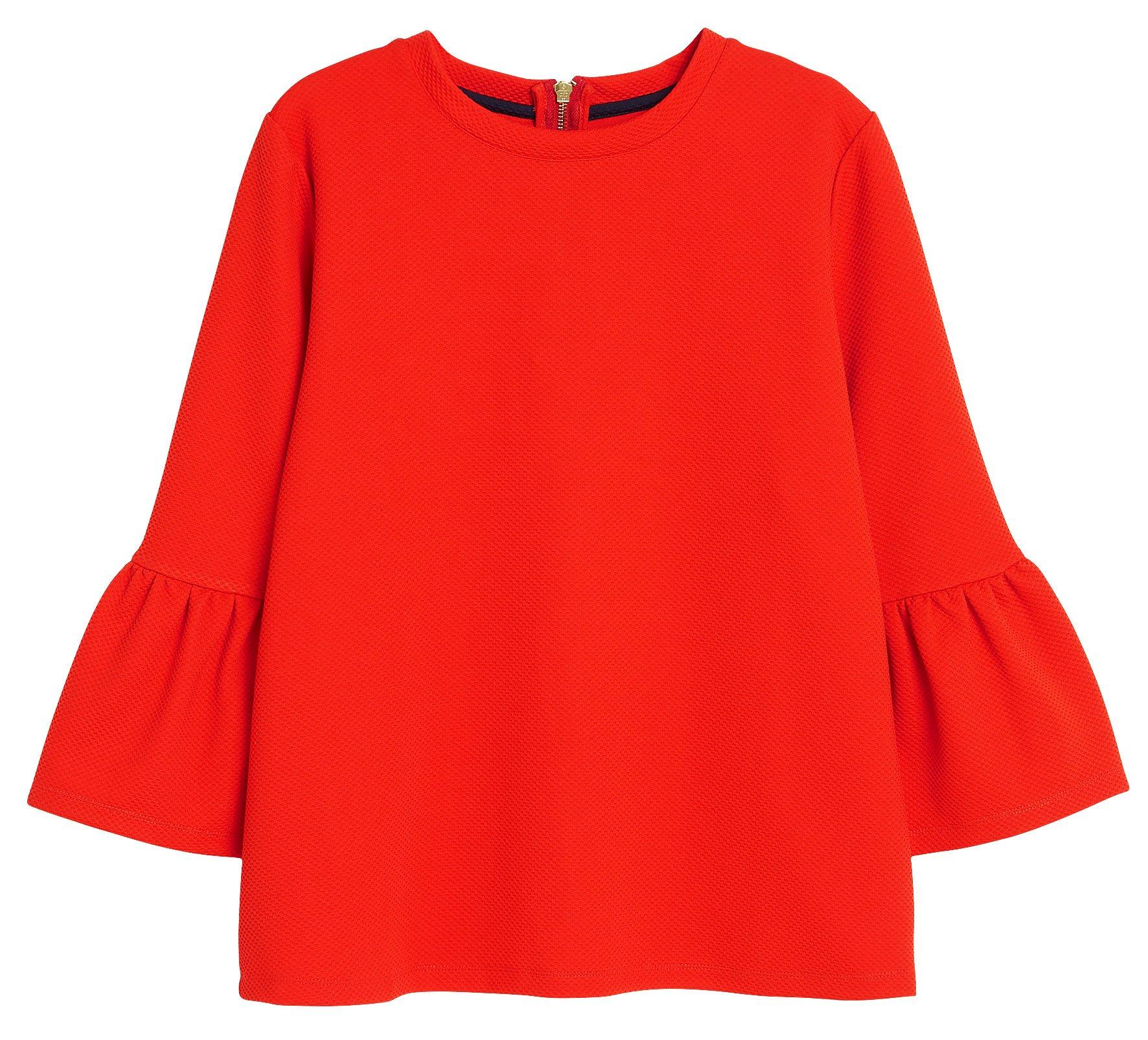 Textured Flounce Top