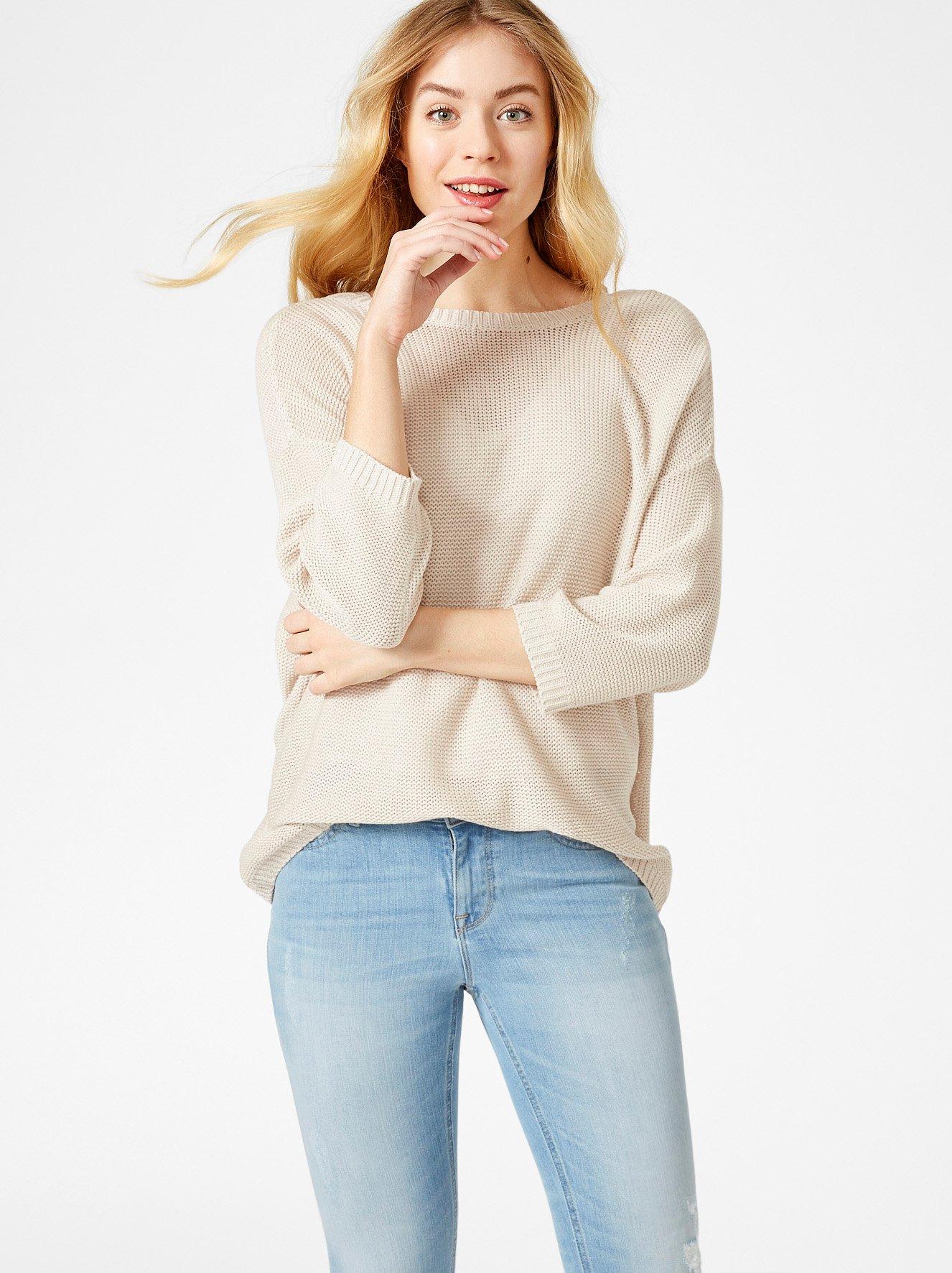 Genser med åpen rygg