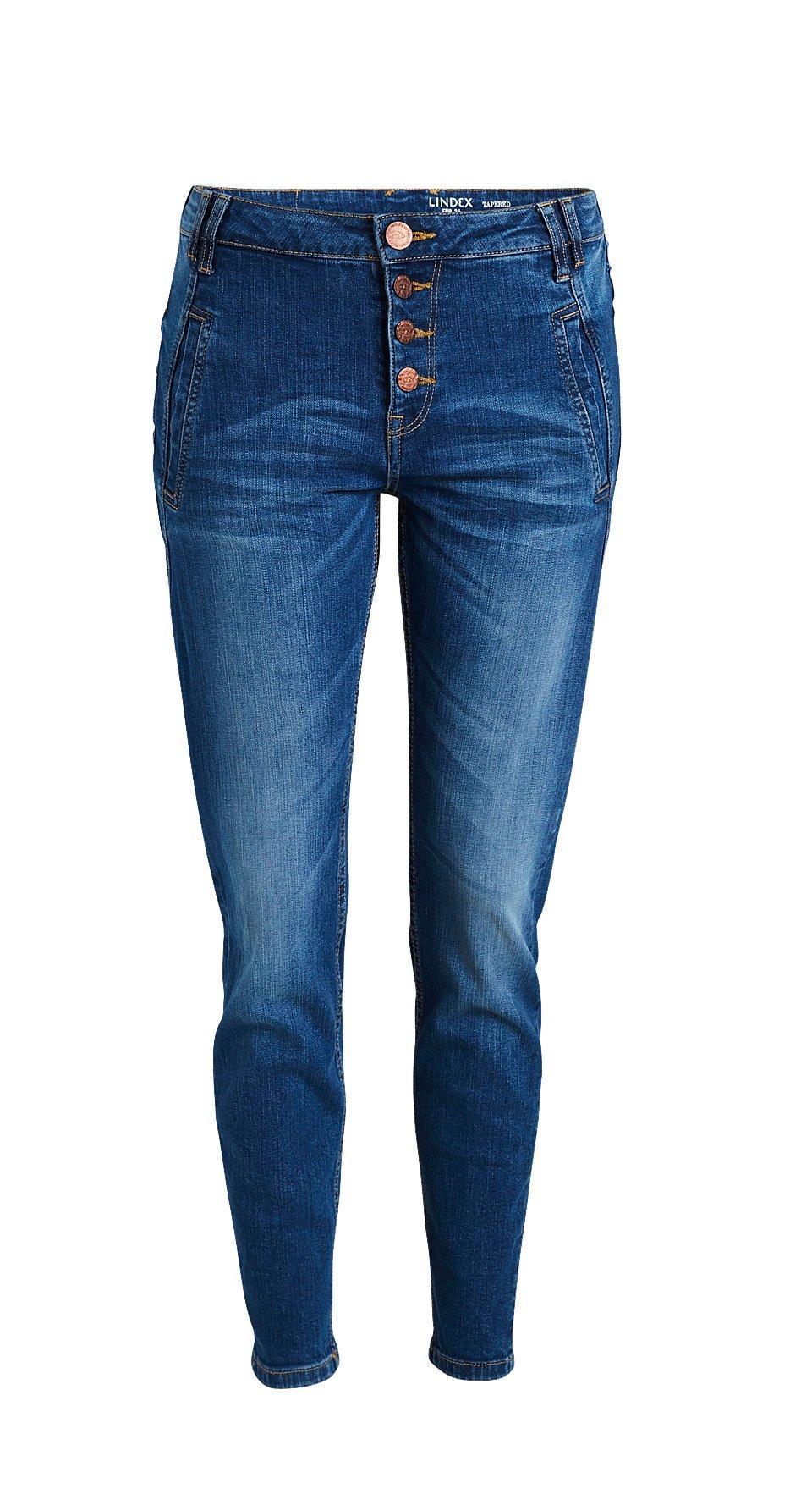 jeans with tapered ankle