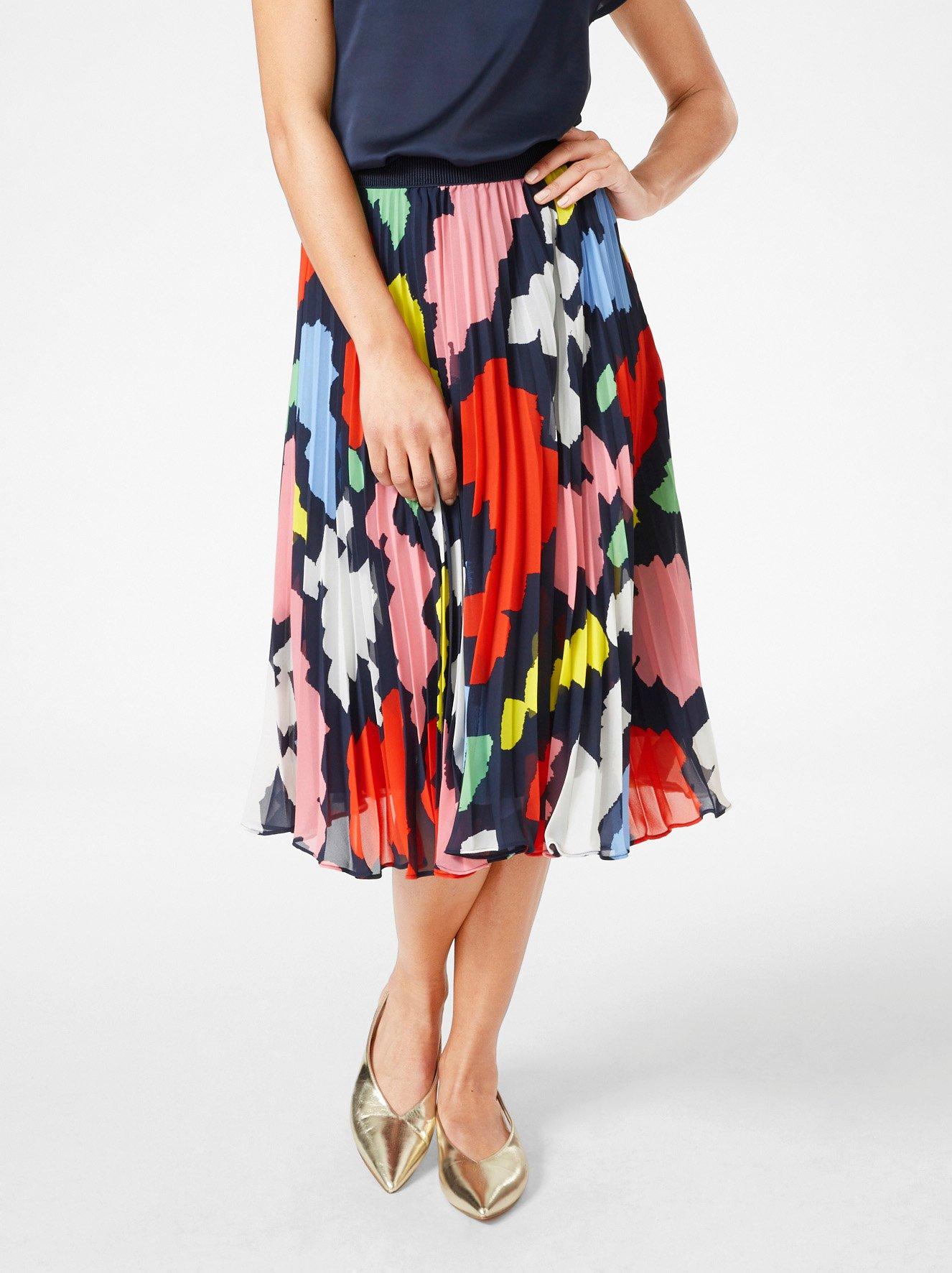 Pleated Chiffon Skirt