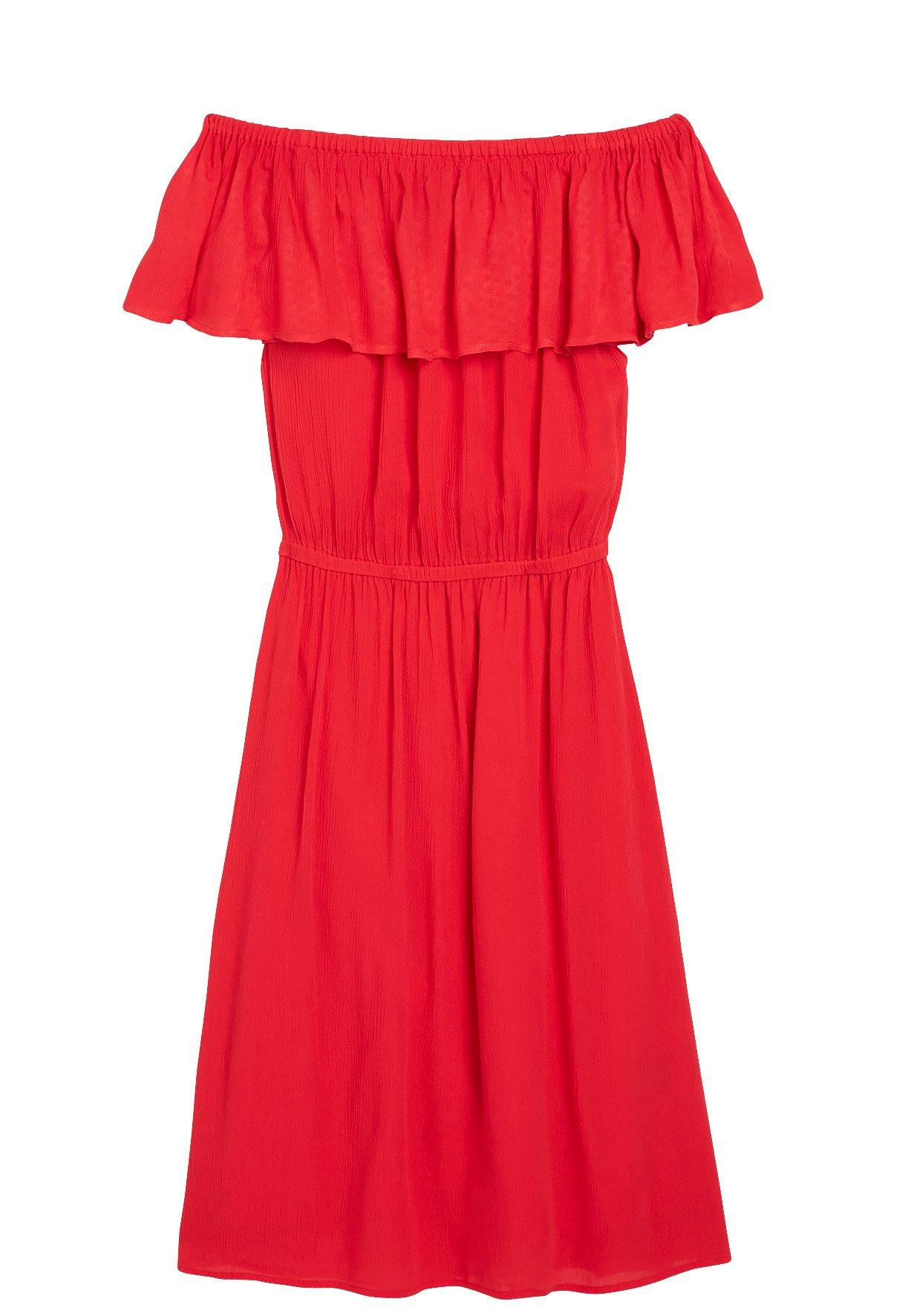 Off shoulder-klänning