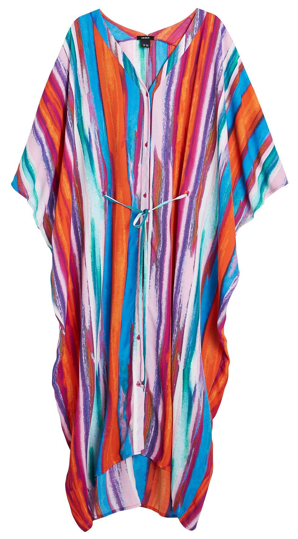 Patterned Kaftan Dress