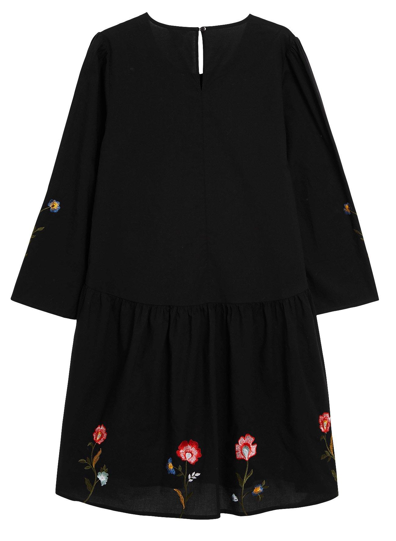 short black cotton dress