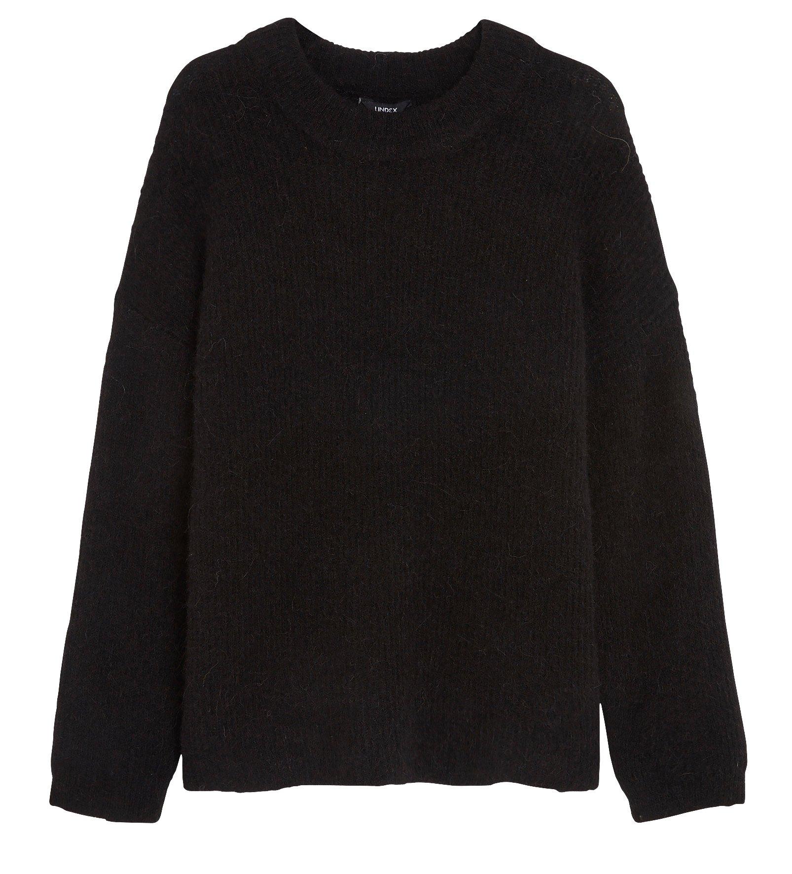 Stickad tröja i alpacka-mix