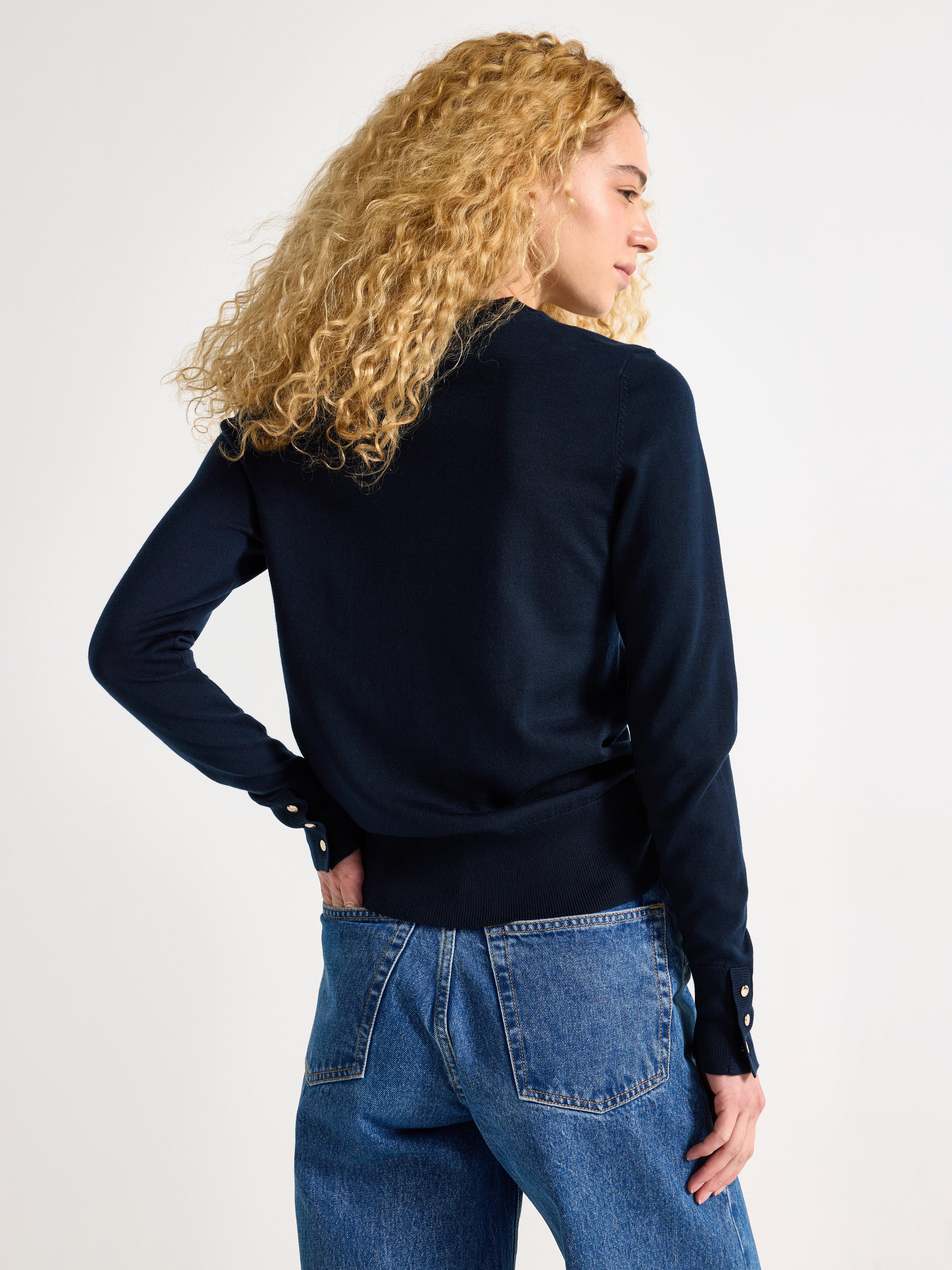 Sweater - Dame - Blå