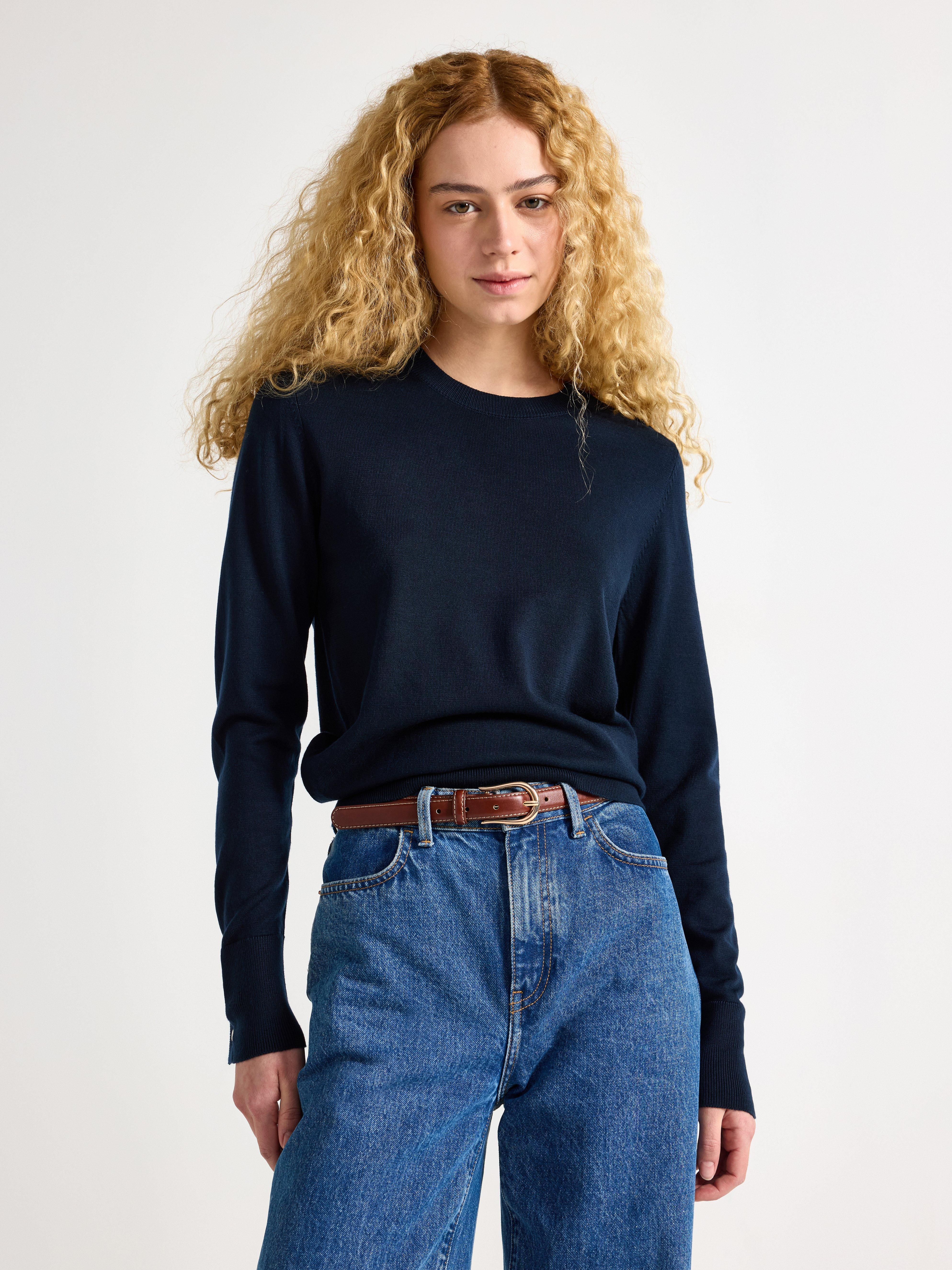 Sweater - Dame - Blå