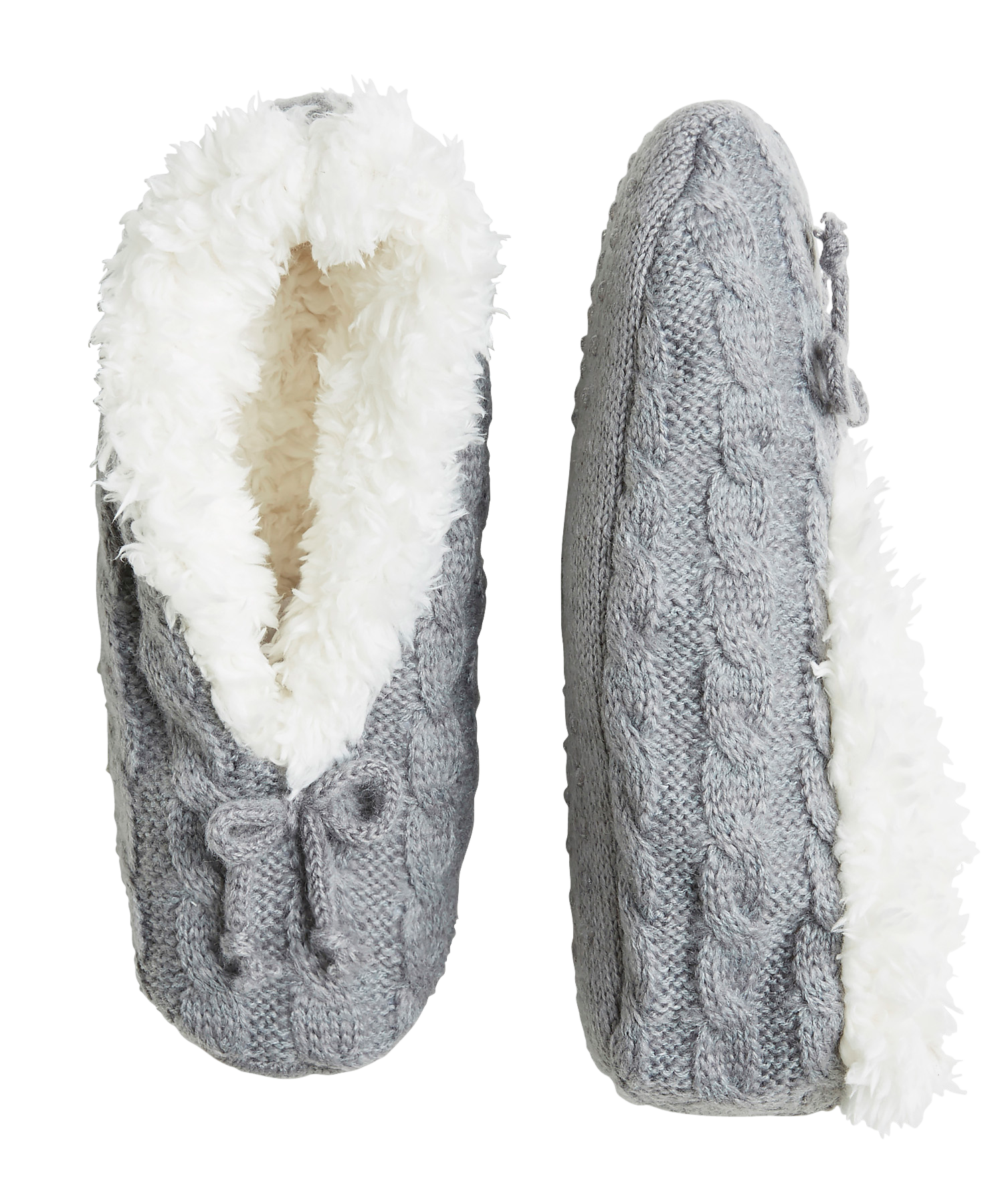 Cable-knit Slippers