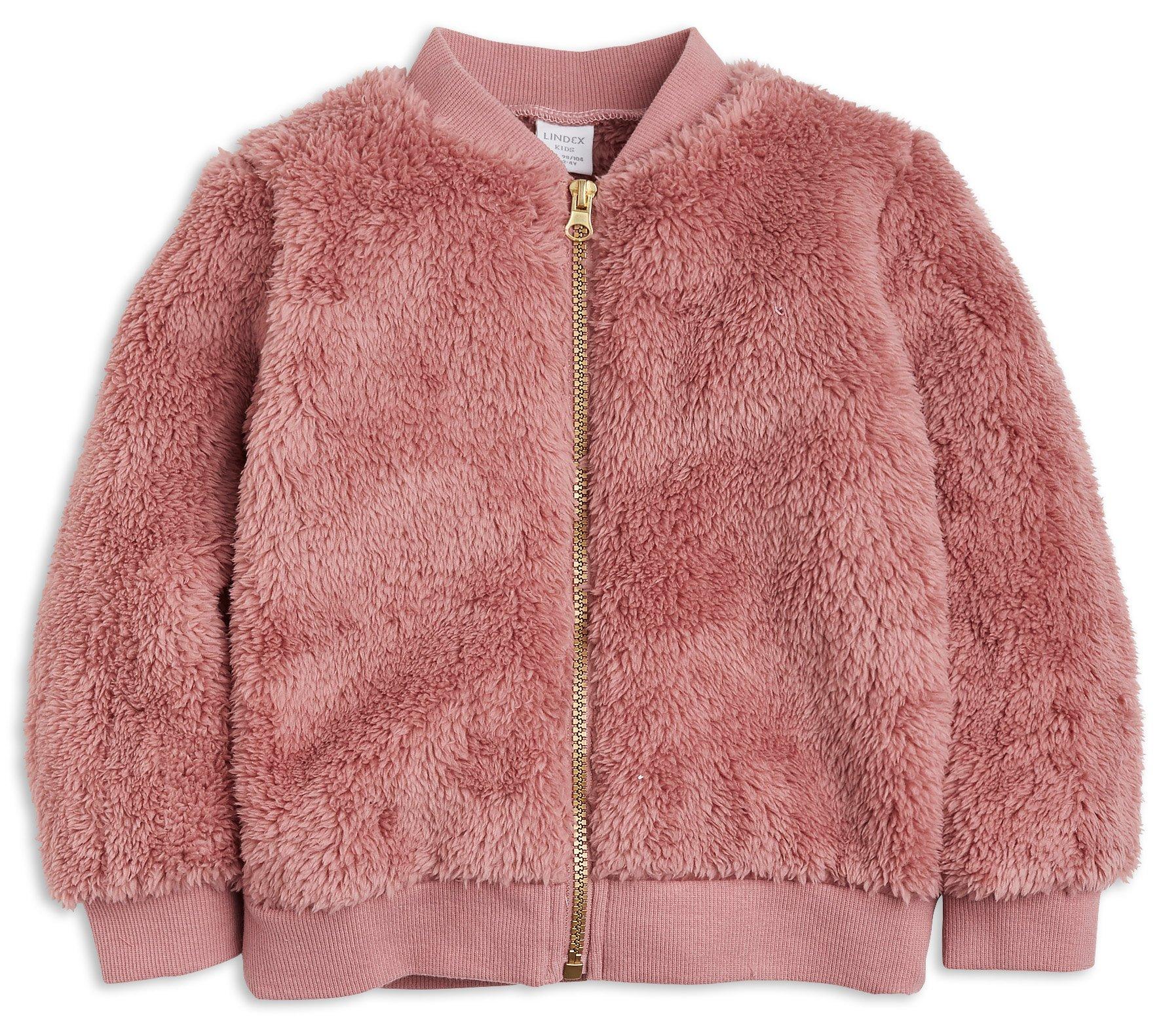 pink sherpa bomber jacket