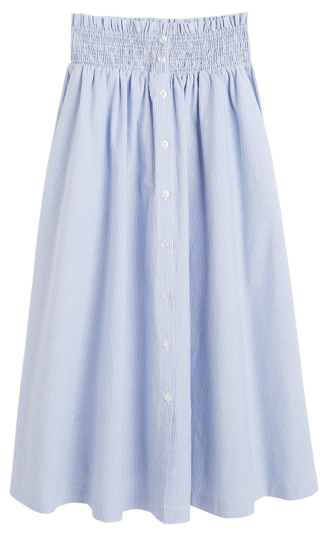 Randig kjol i bomull