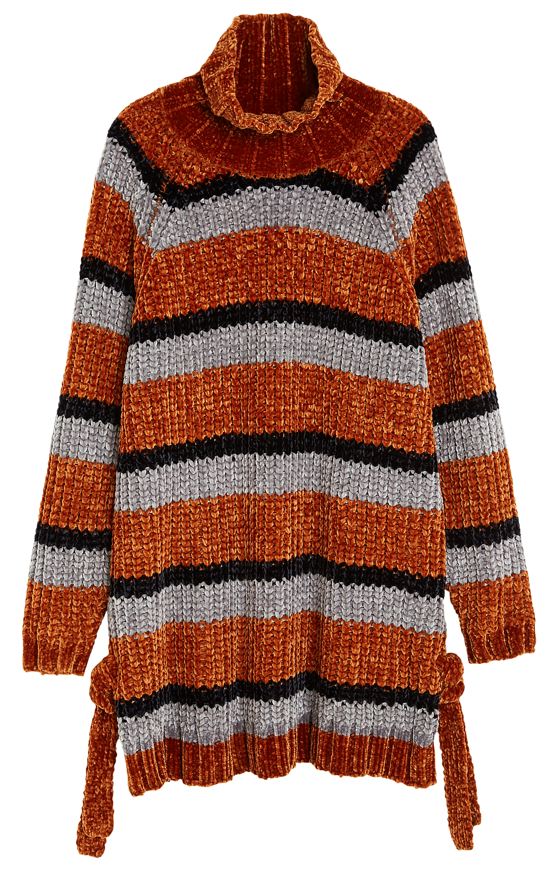 Grovstrikket genser i chenille