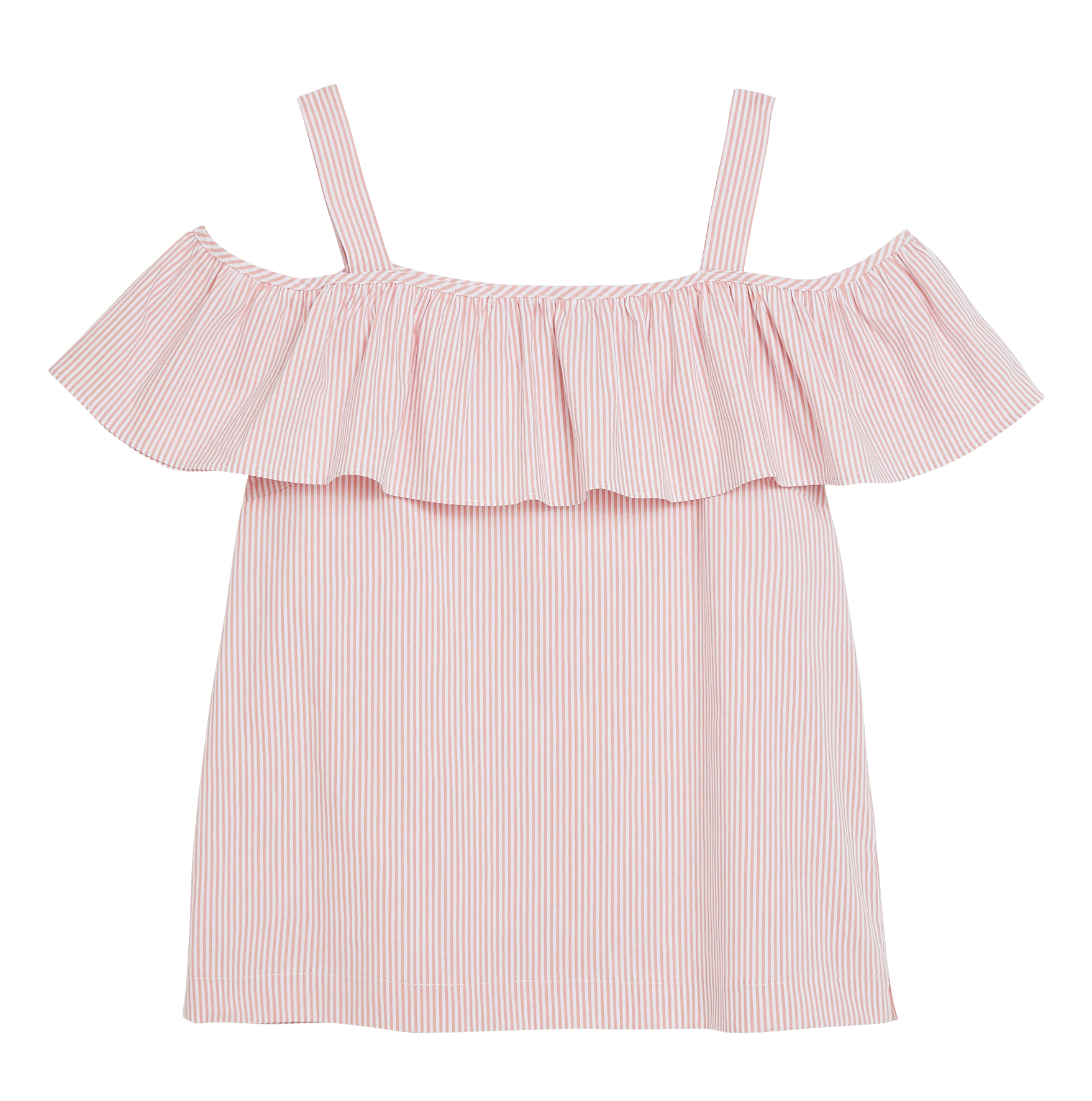 Off-shoulder Blouse with Flounce