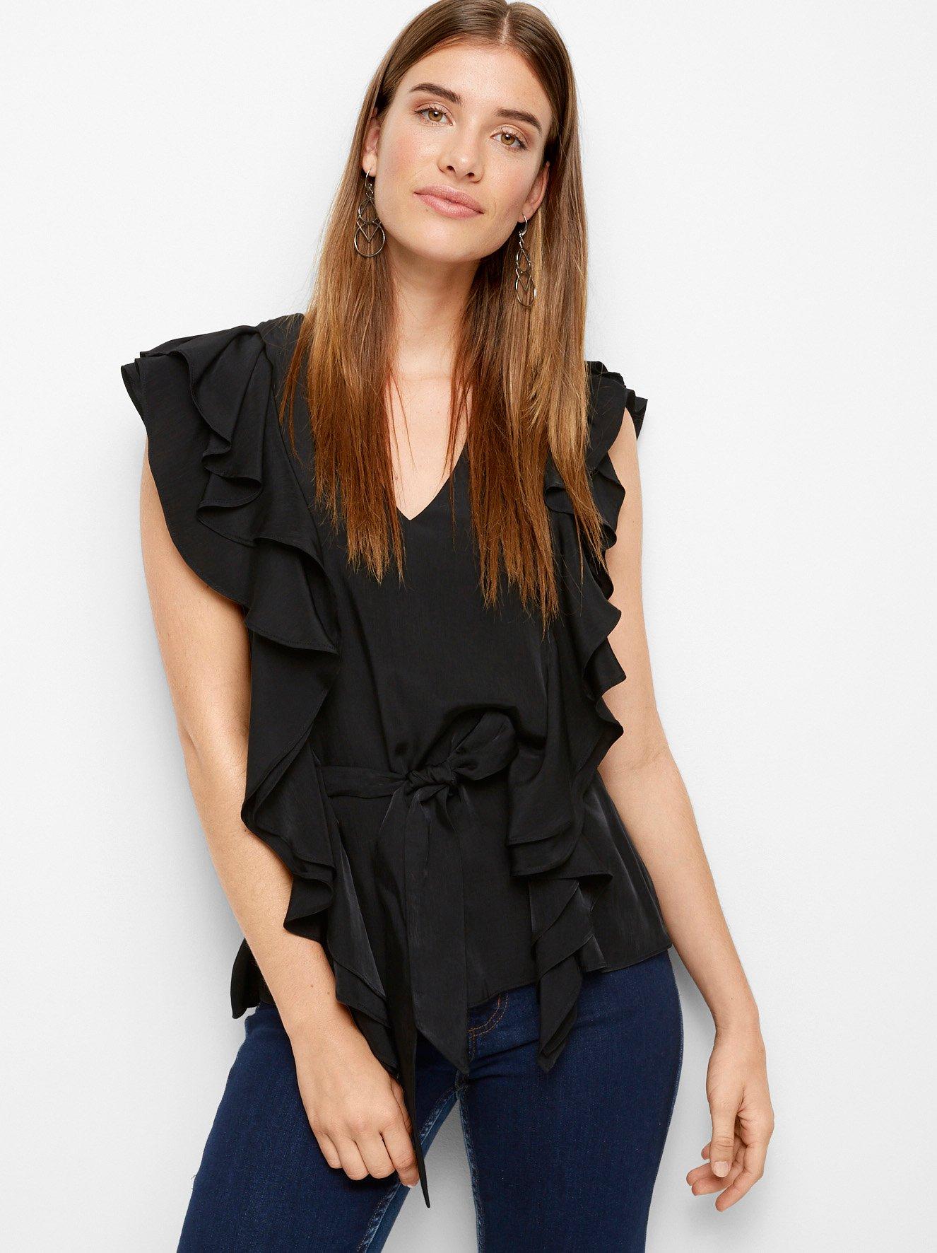 Blouse with Flounce
