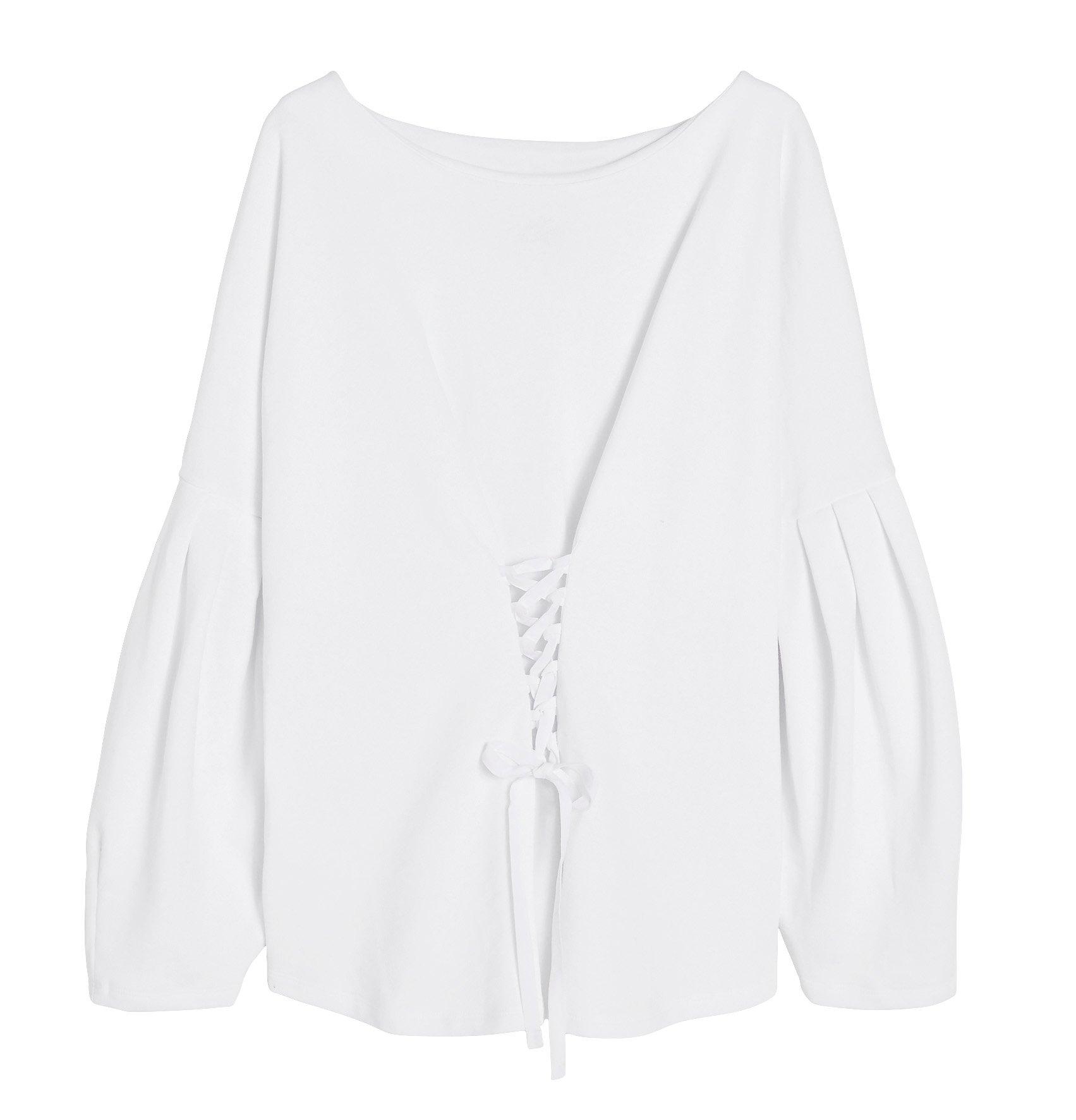 Sweatshirt med snörning