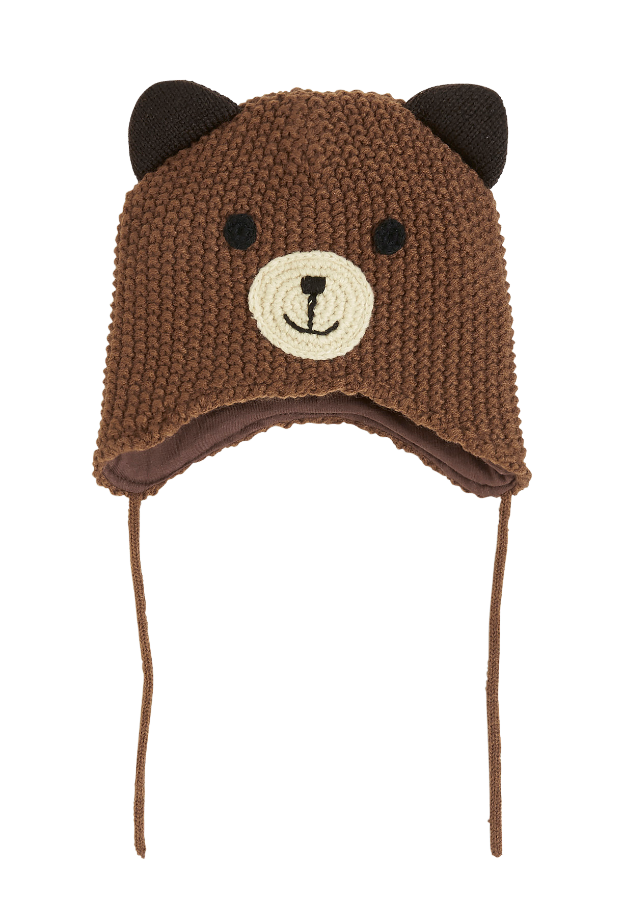 Stickad mössa med öron