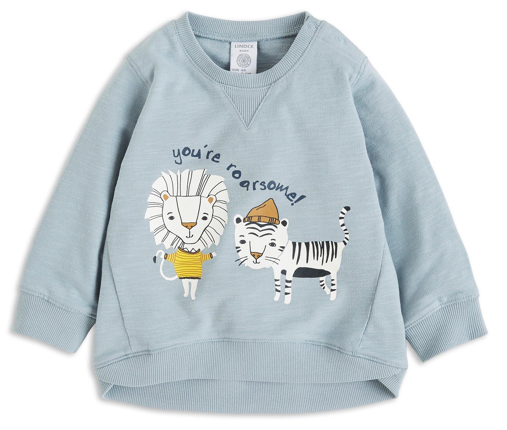 Genser med trykt motiv