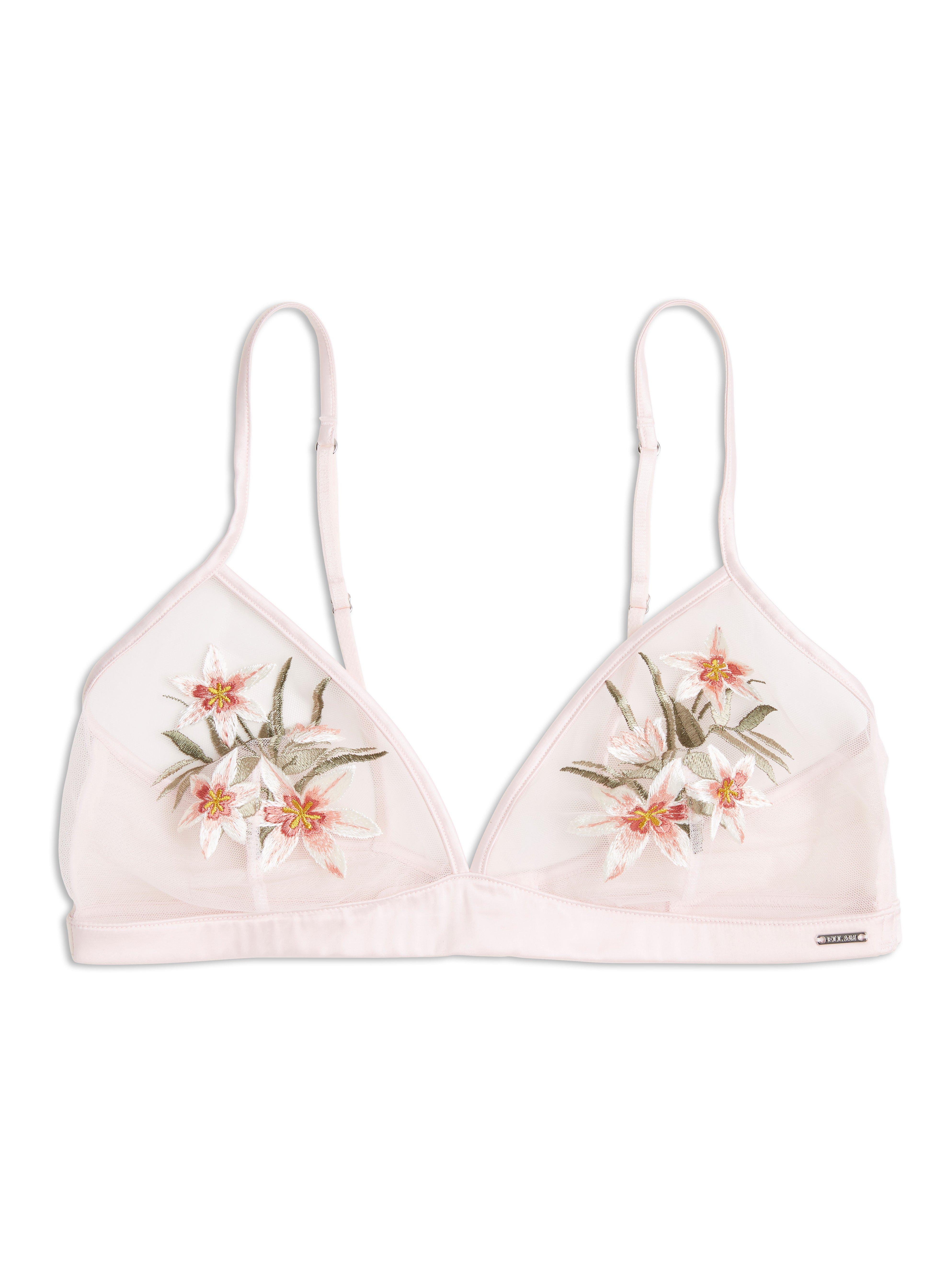 Bralette with Embroidery