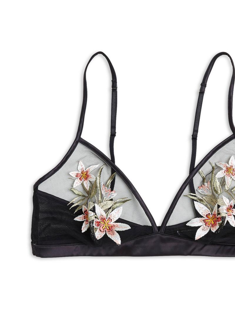 Bralette with Embroidery