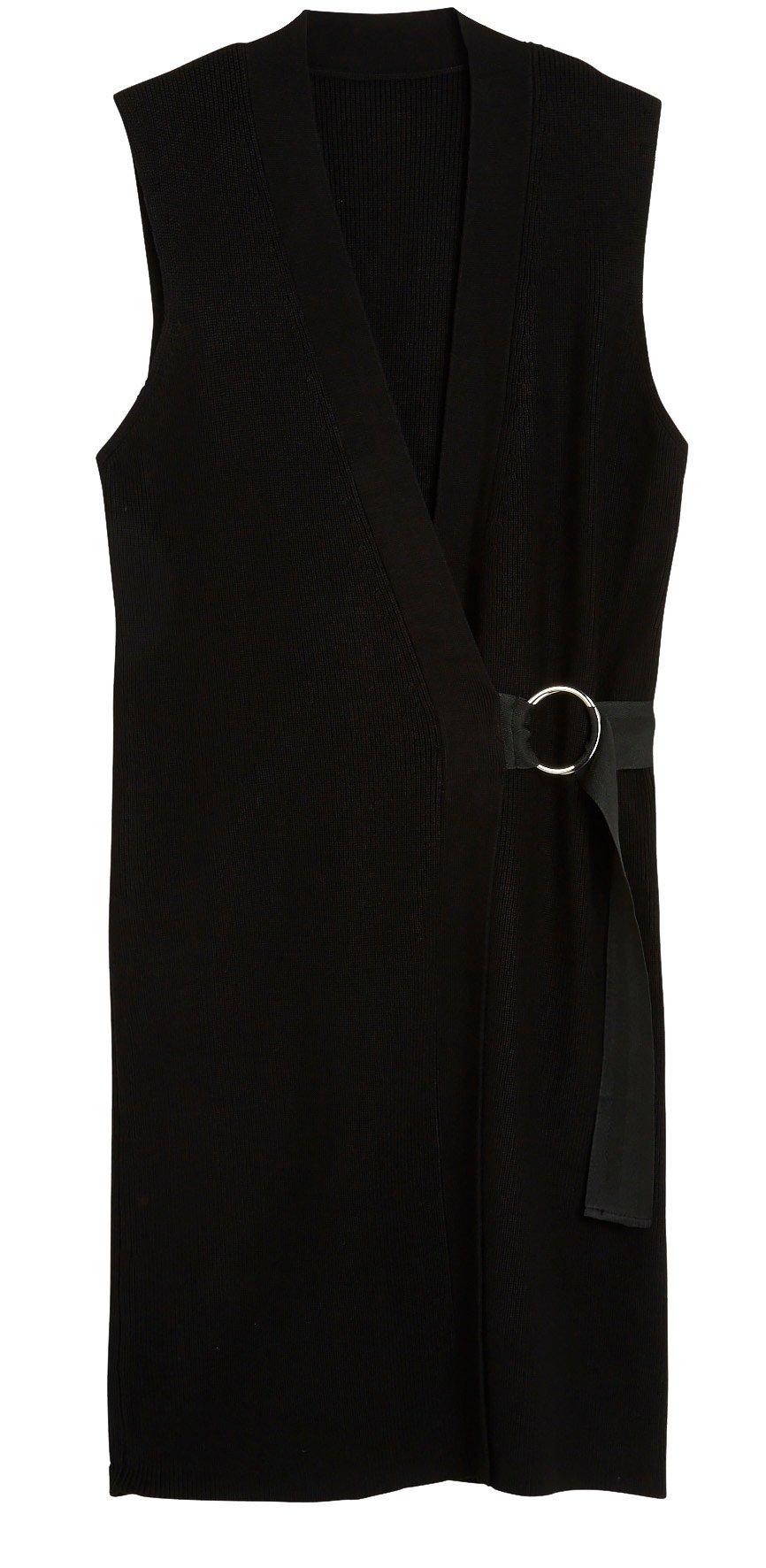 Cardigan - Dame - Svart