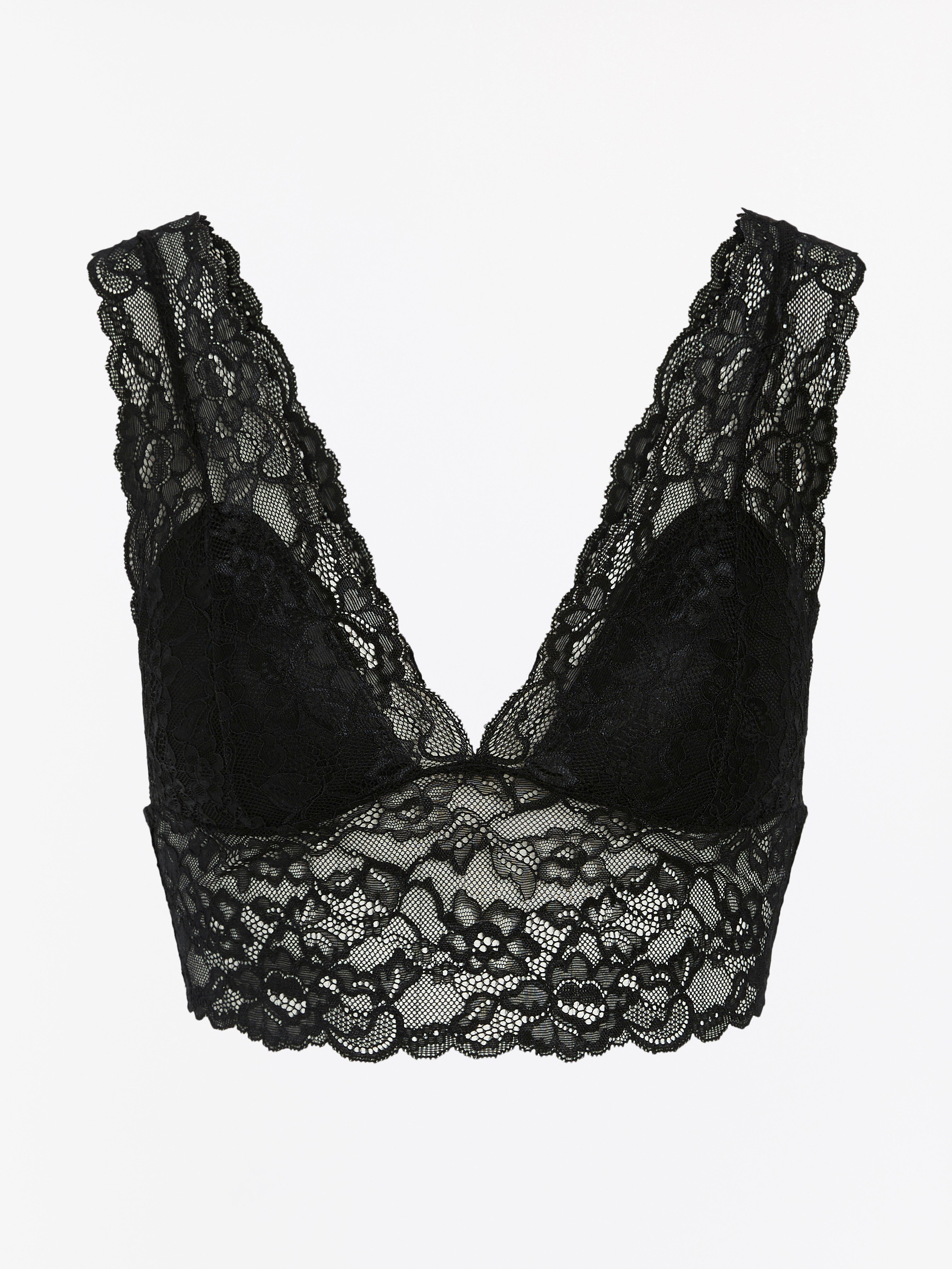 Rintaliivit ilman toppauksia (bralette) - Alusvaatteet - Musta