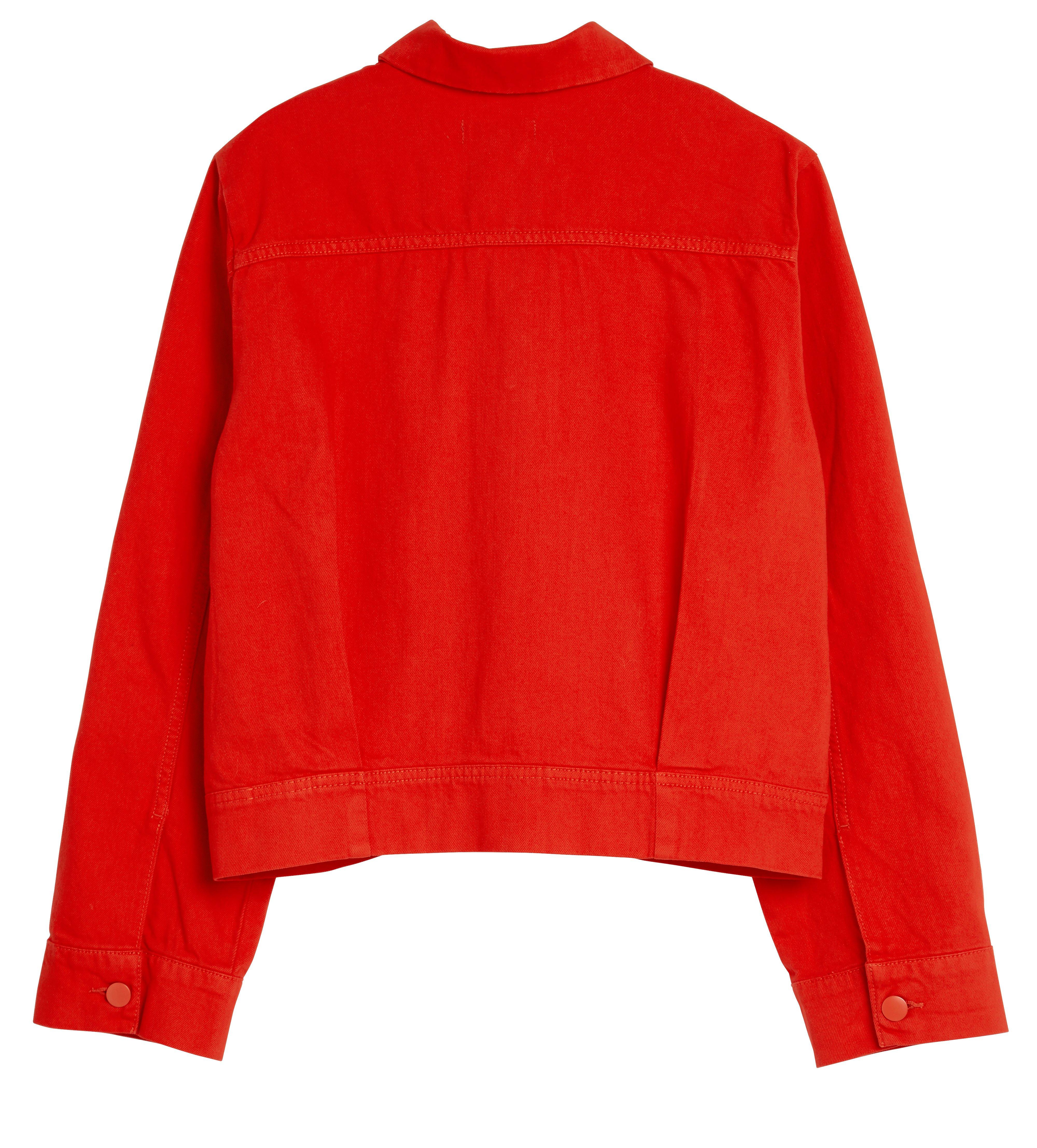 Red Denim Jacket Lindex Lithuania