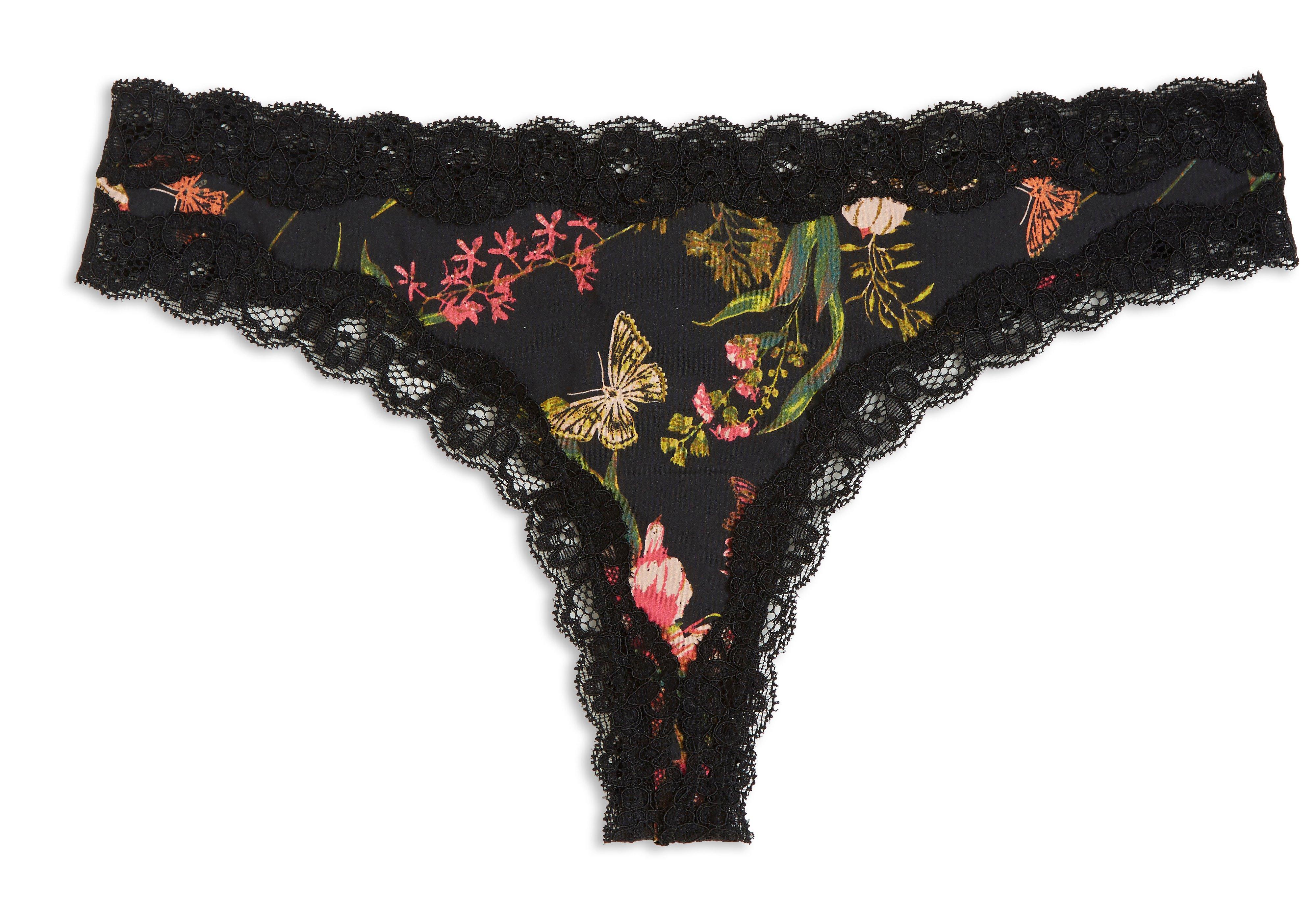 Thong Low - Lingerie - Black