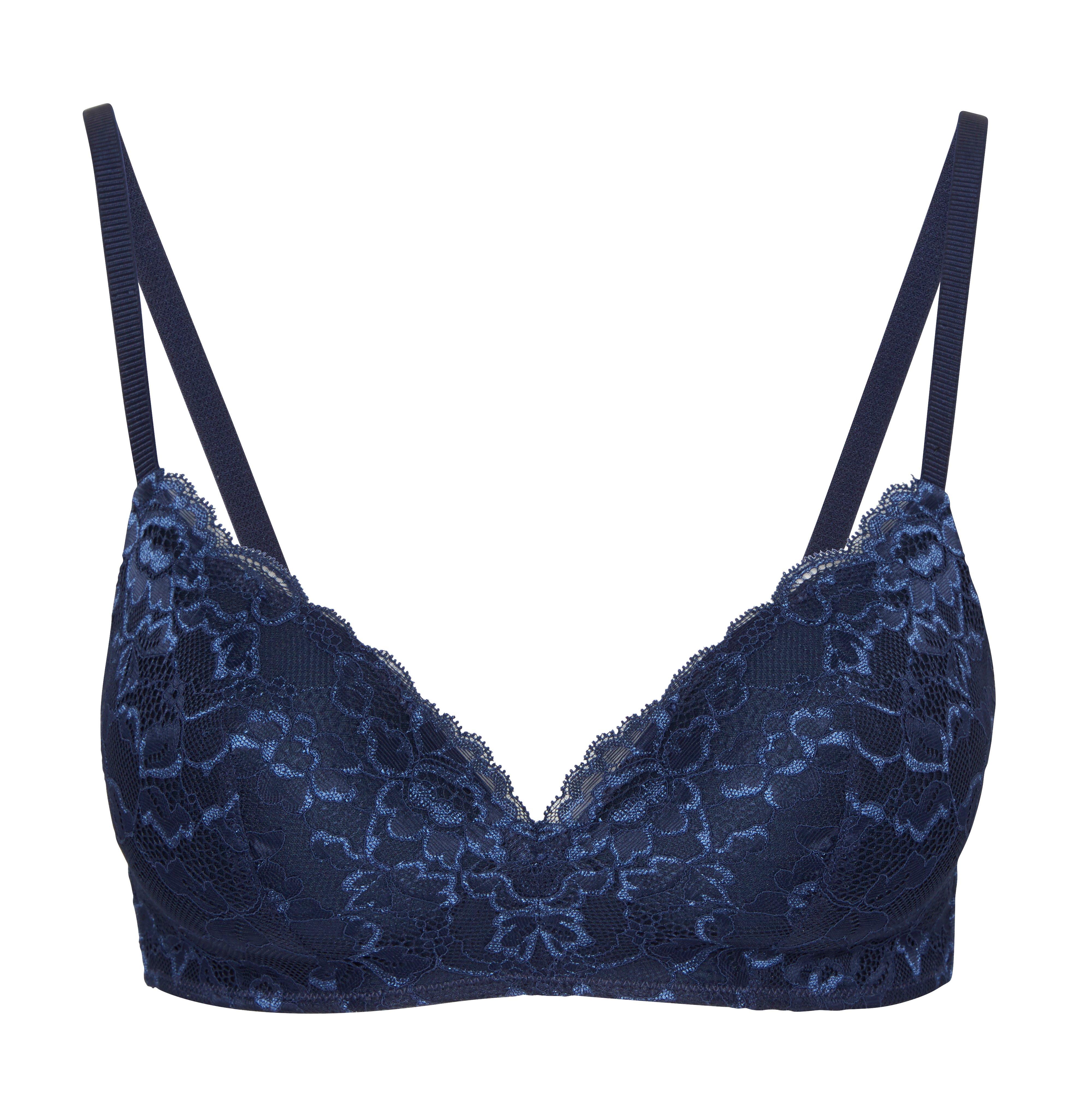 Flora Wirefree Bra - Lingerie - Blue
