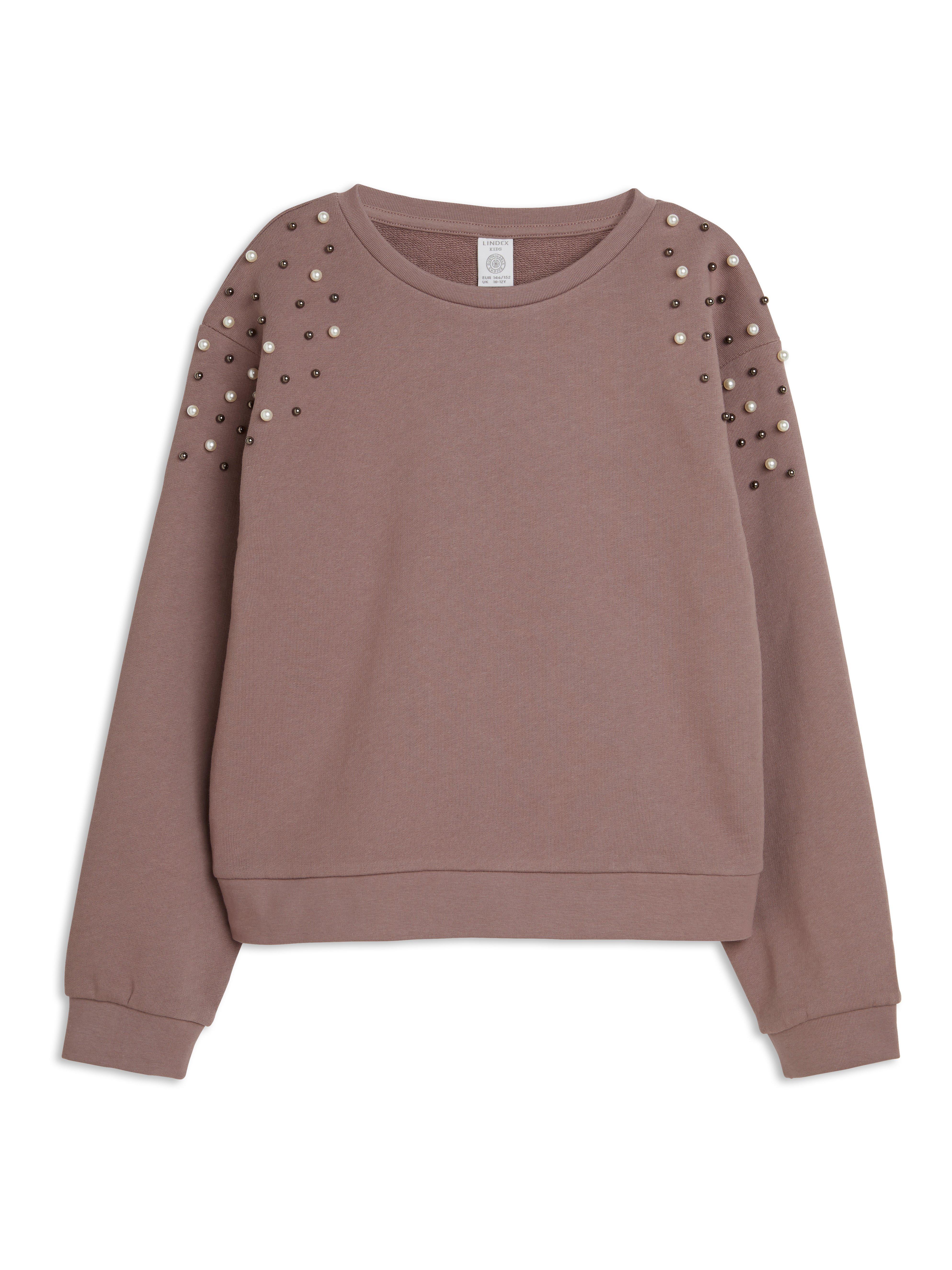 sweatshirt with pearls