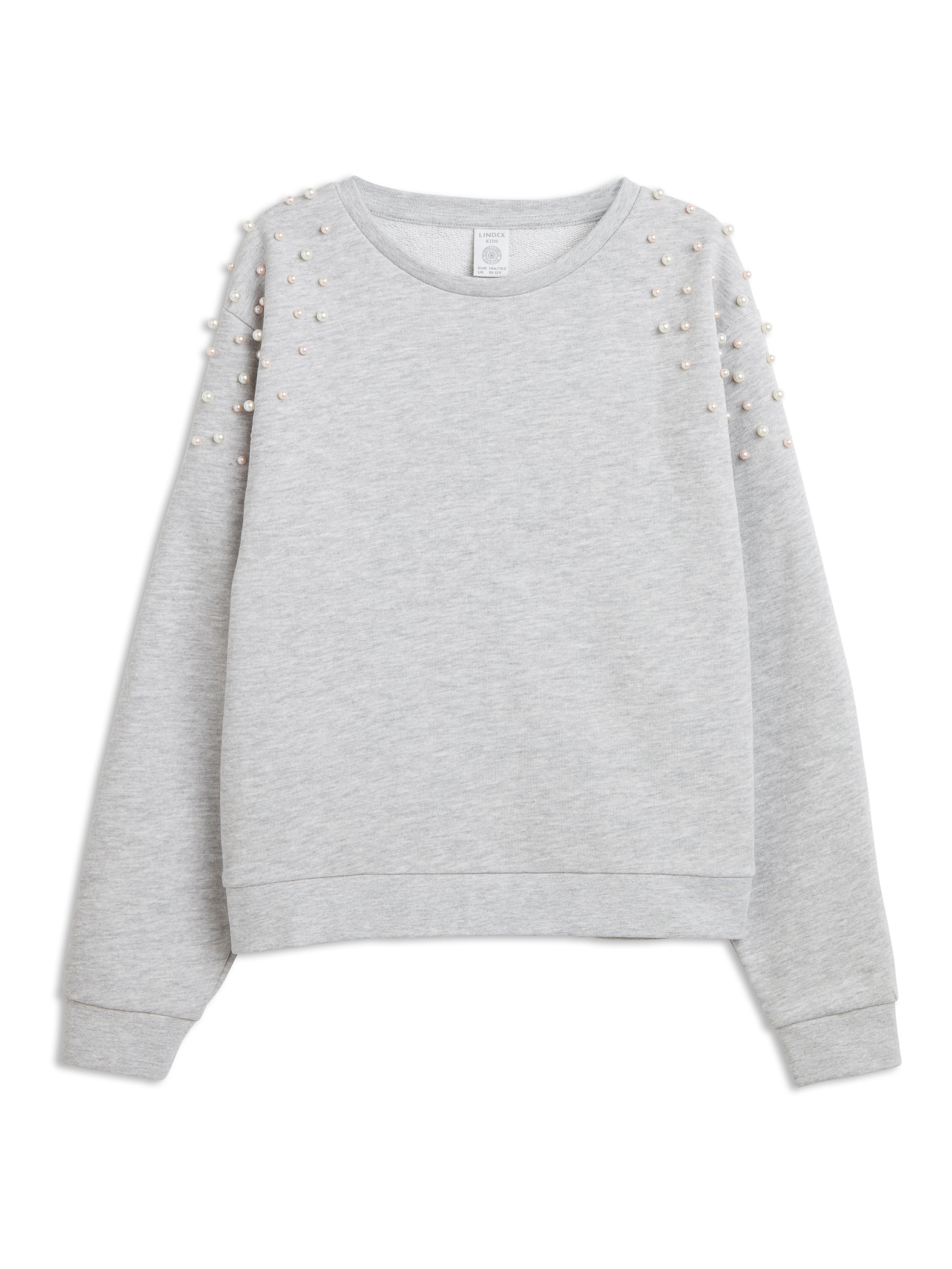 sweatshirt with pearls