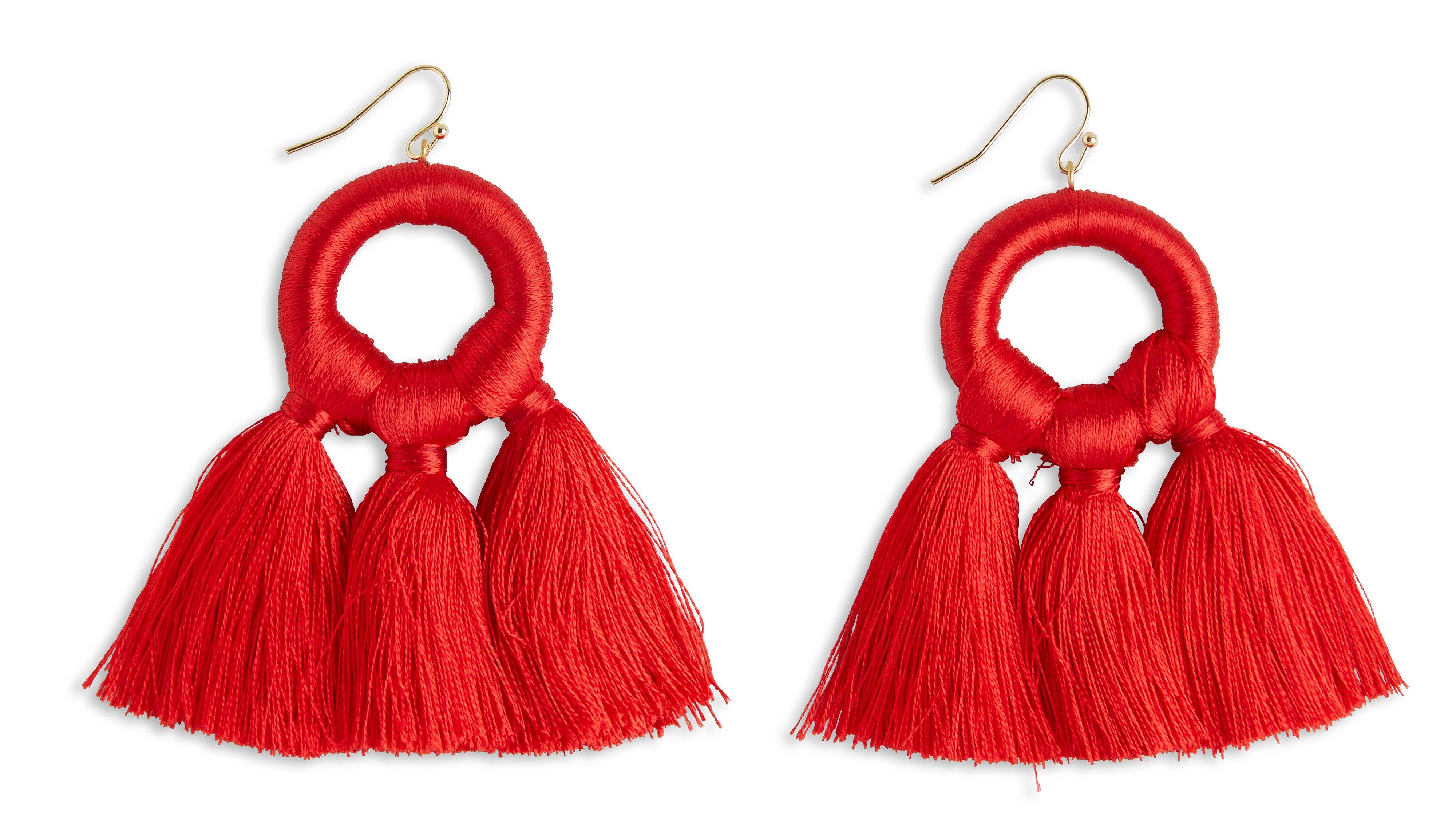Earrings - Womens Wear - Red