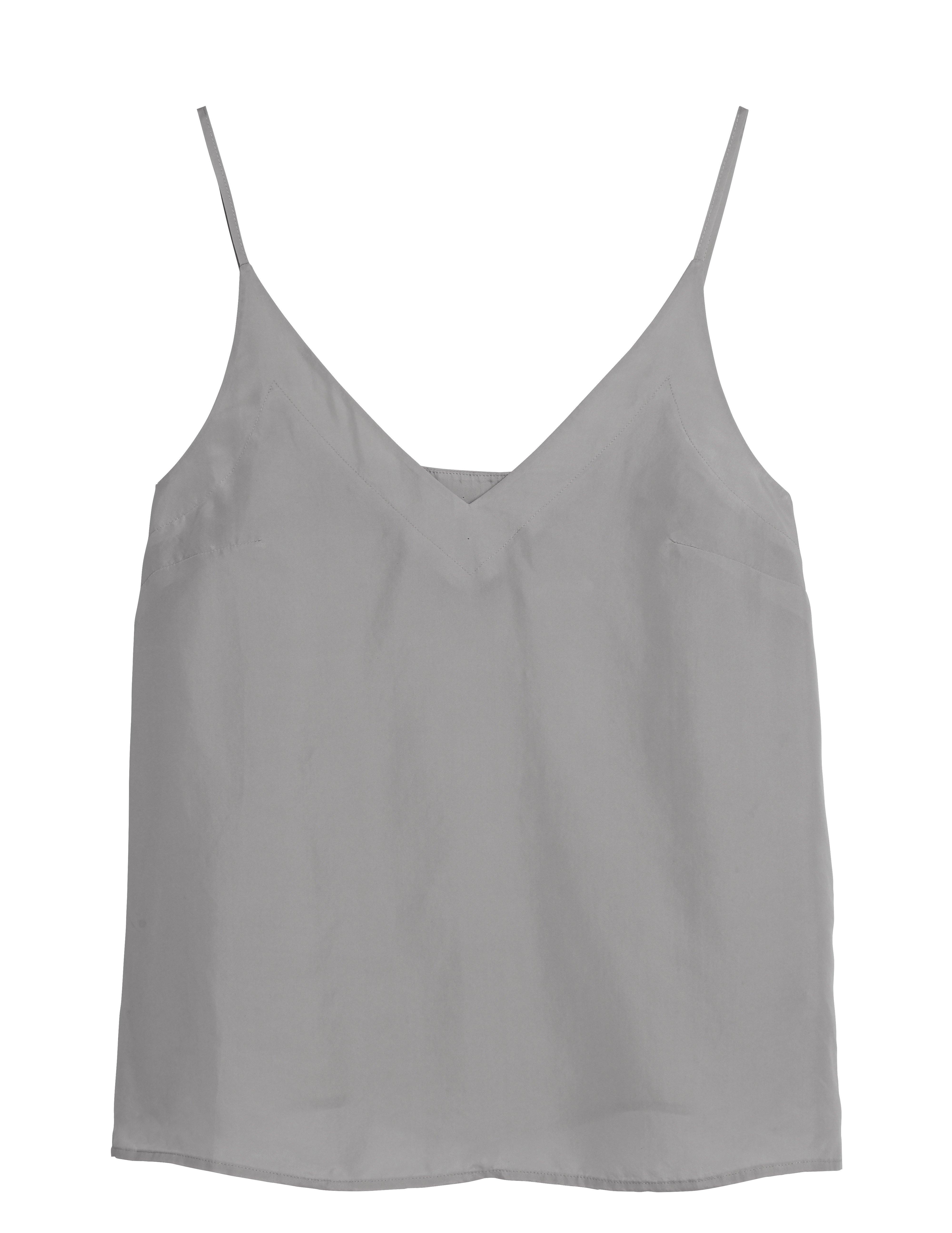 grey silk camisole