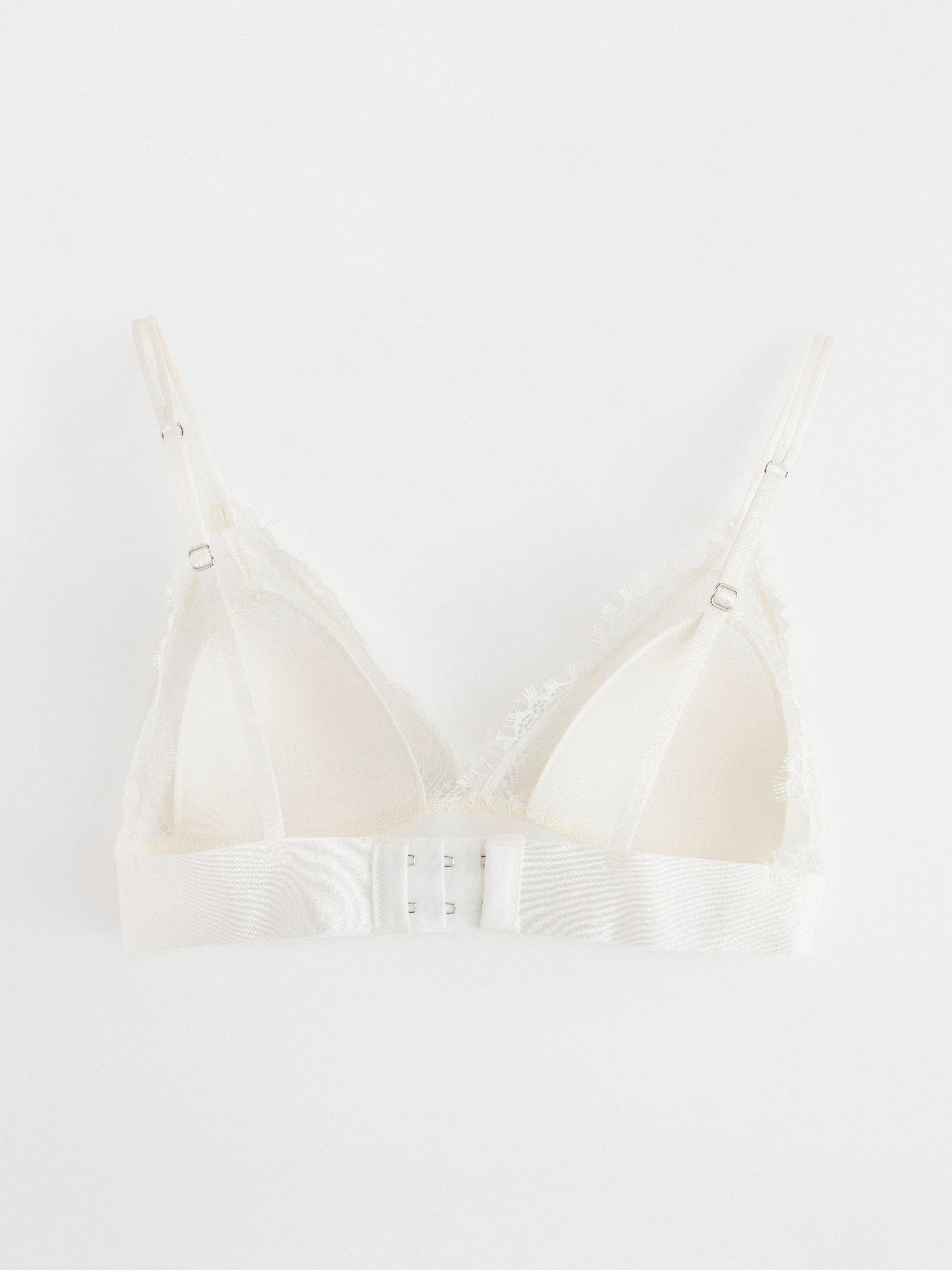 Rintaliivit ilman toppauksia (bralette) - Alusvaatteet - Valkoinen