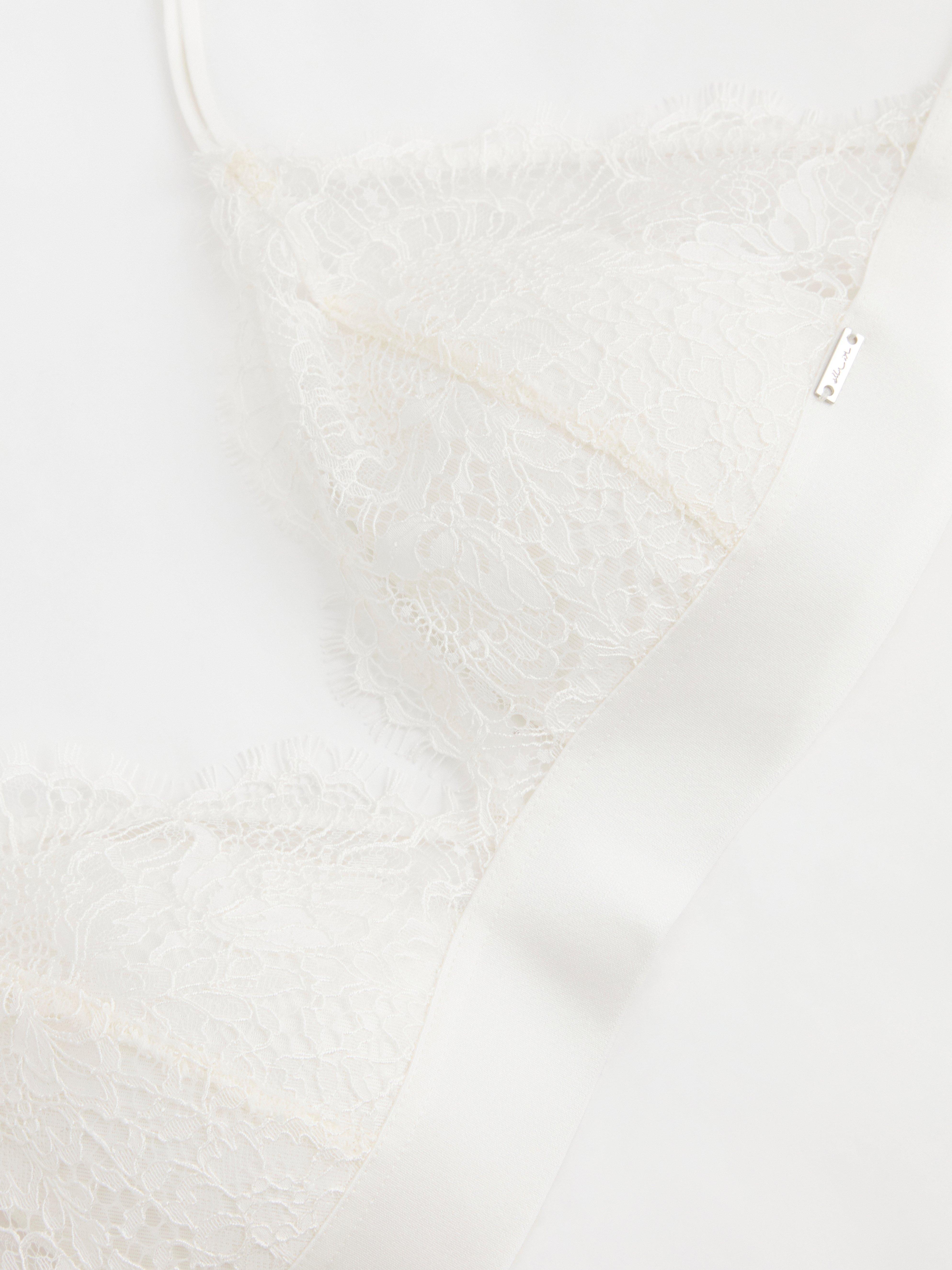 Rintaliivit ilman toppauksia (bralette) - Alusvaatteet - Valkoinen