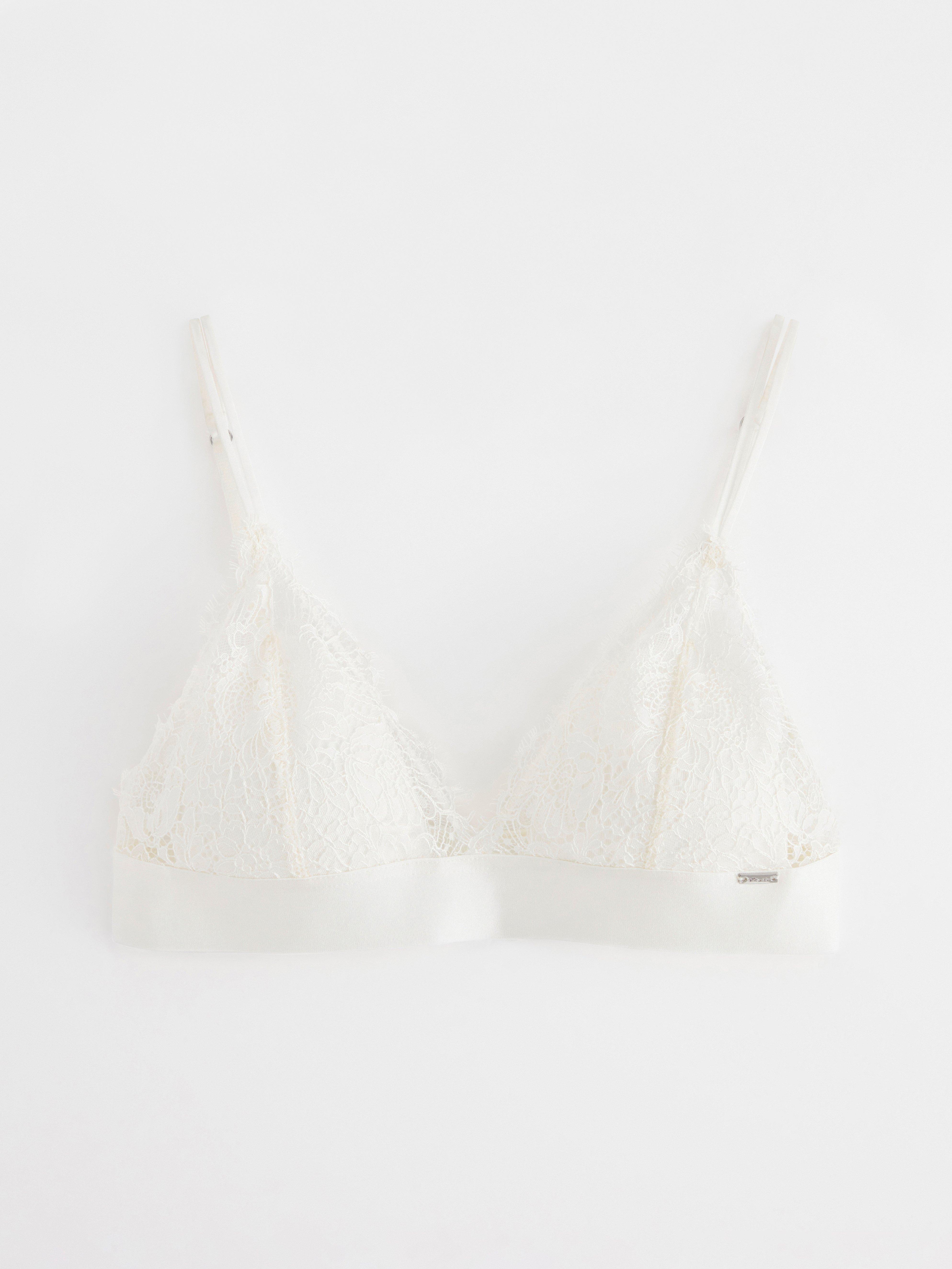 Rintaliivit ilman toppauksia (bralette) - Alusvaatteet - Valkoinen