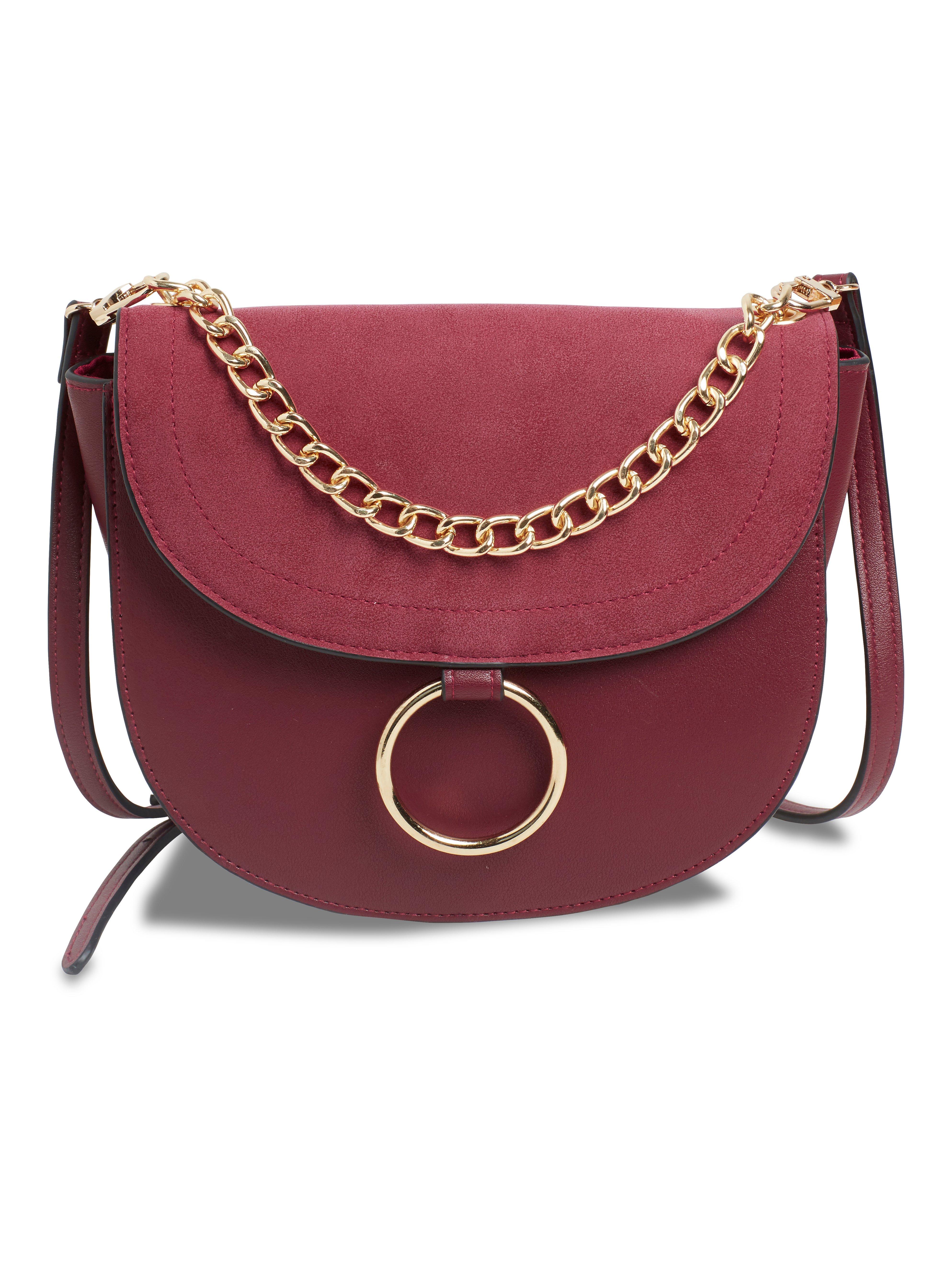 womens red shoulder bag