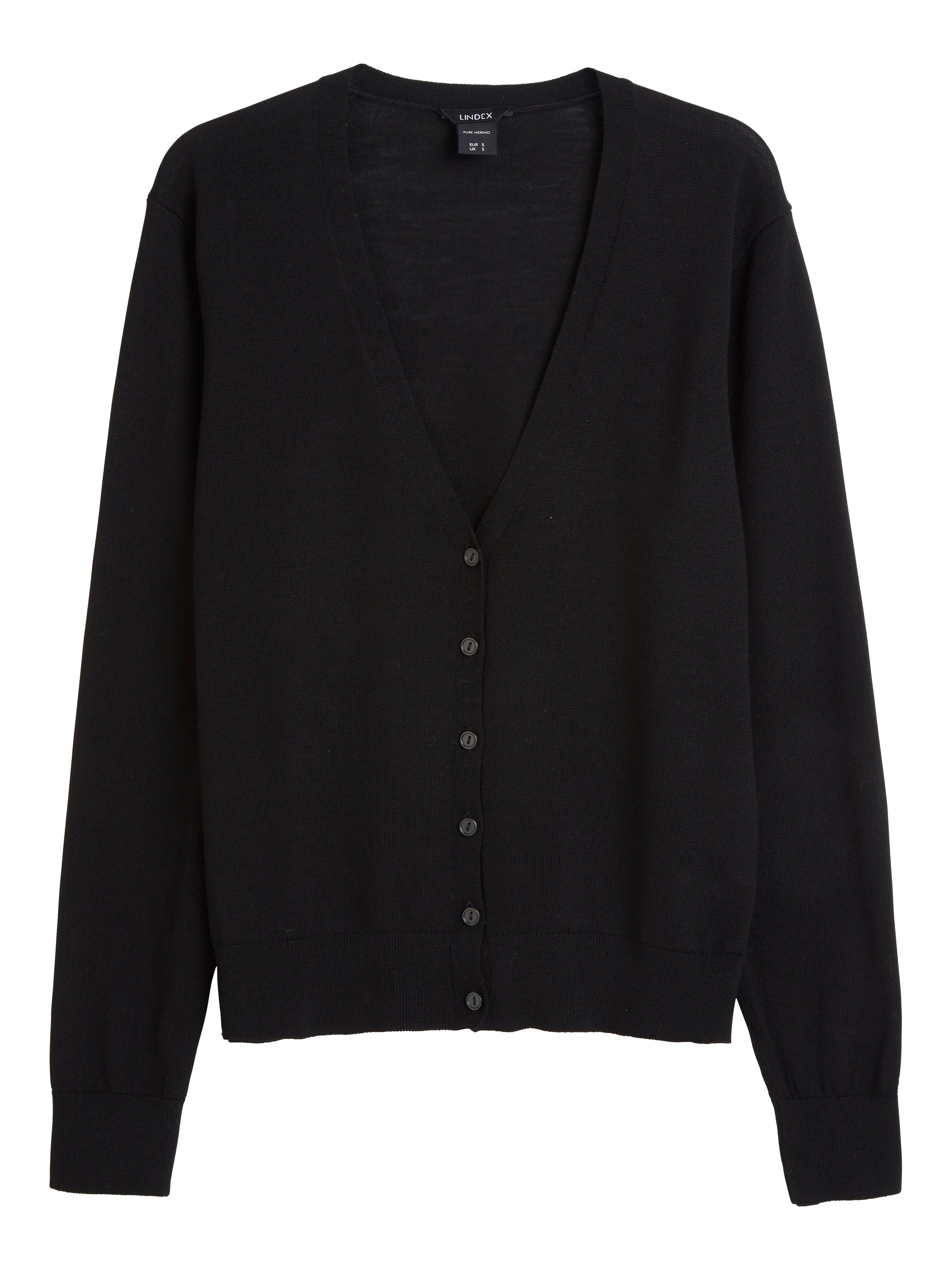 Cardigan - Dame - Svart