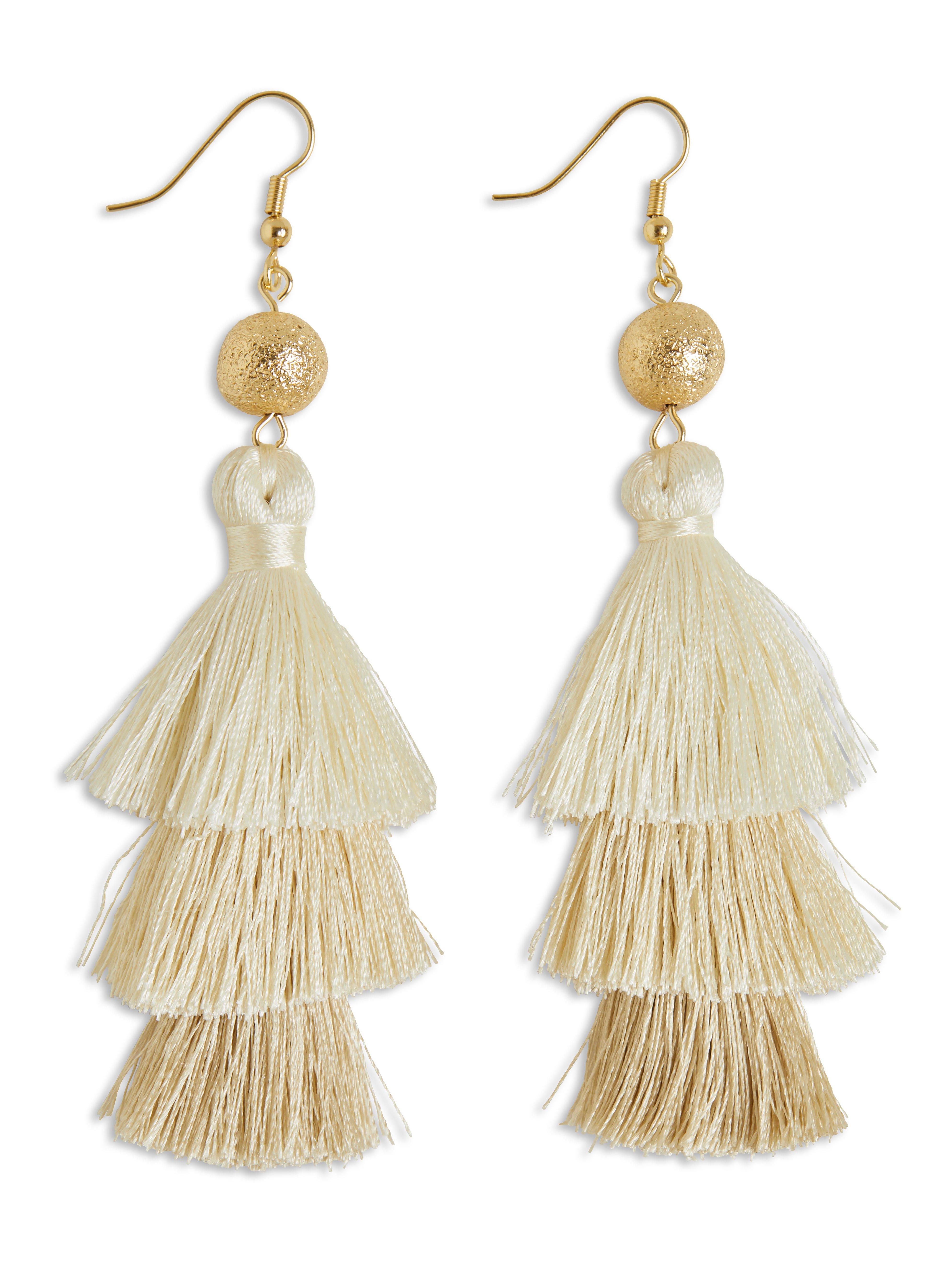 Örhängen - Dam - Vit