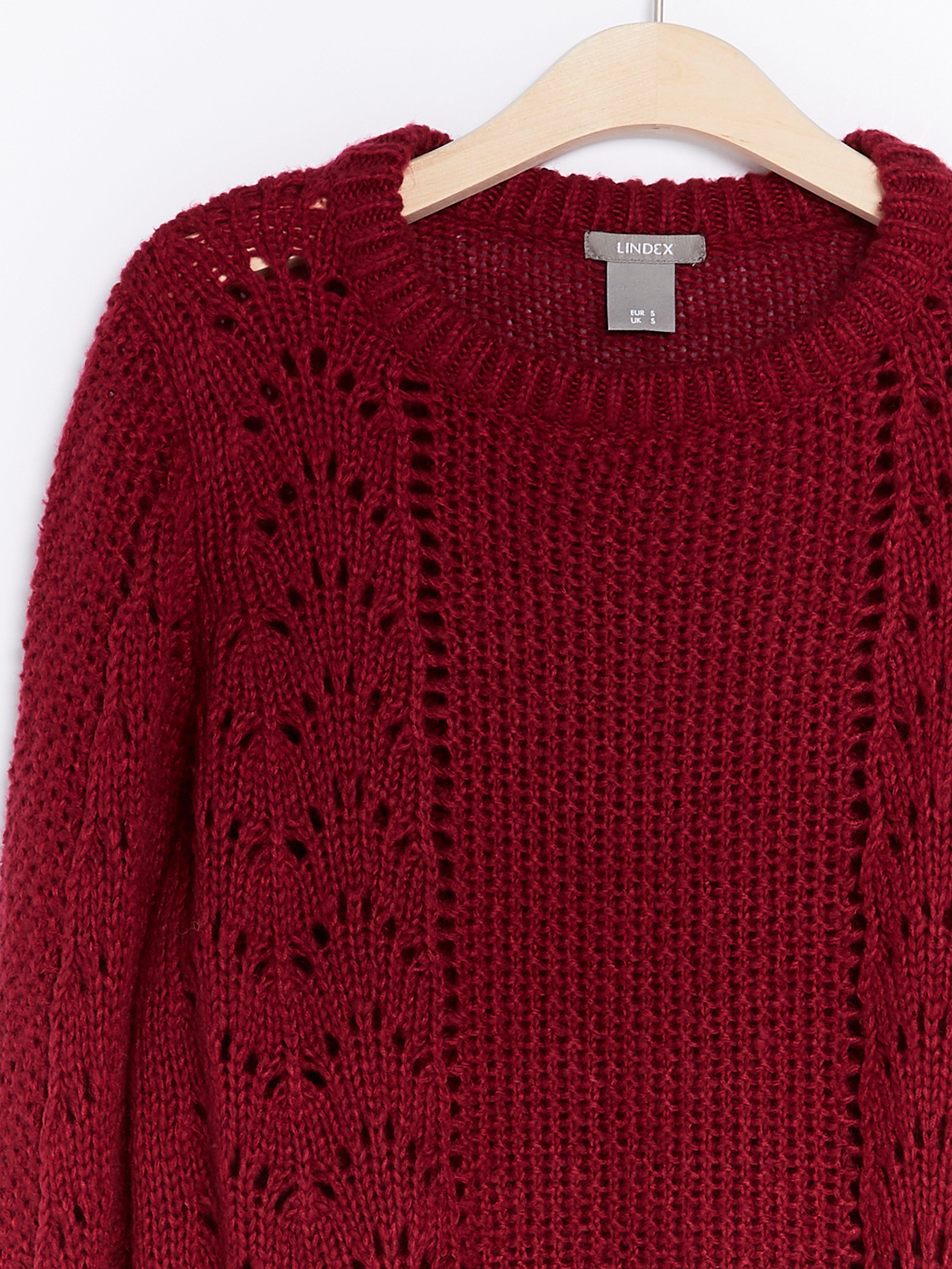 Hole Knitted Sweater Lindex Europe