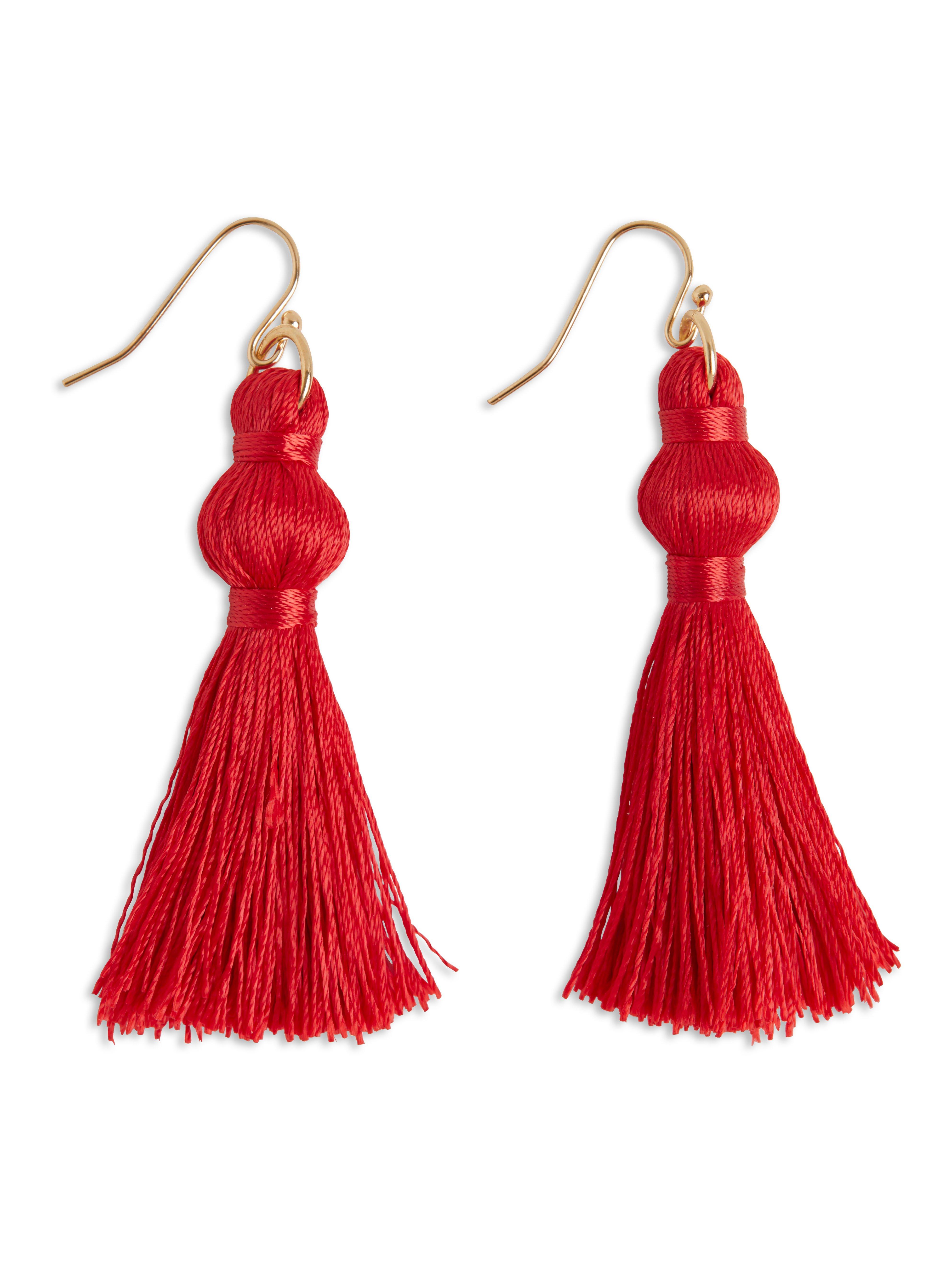 Earrings - Womens Wear - Red