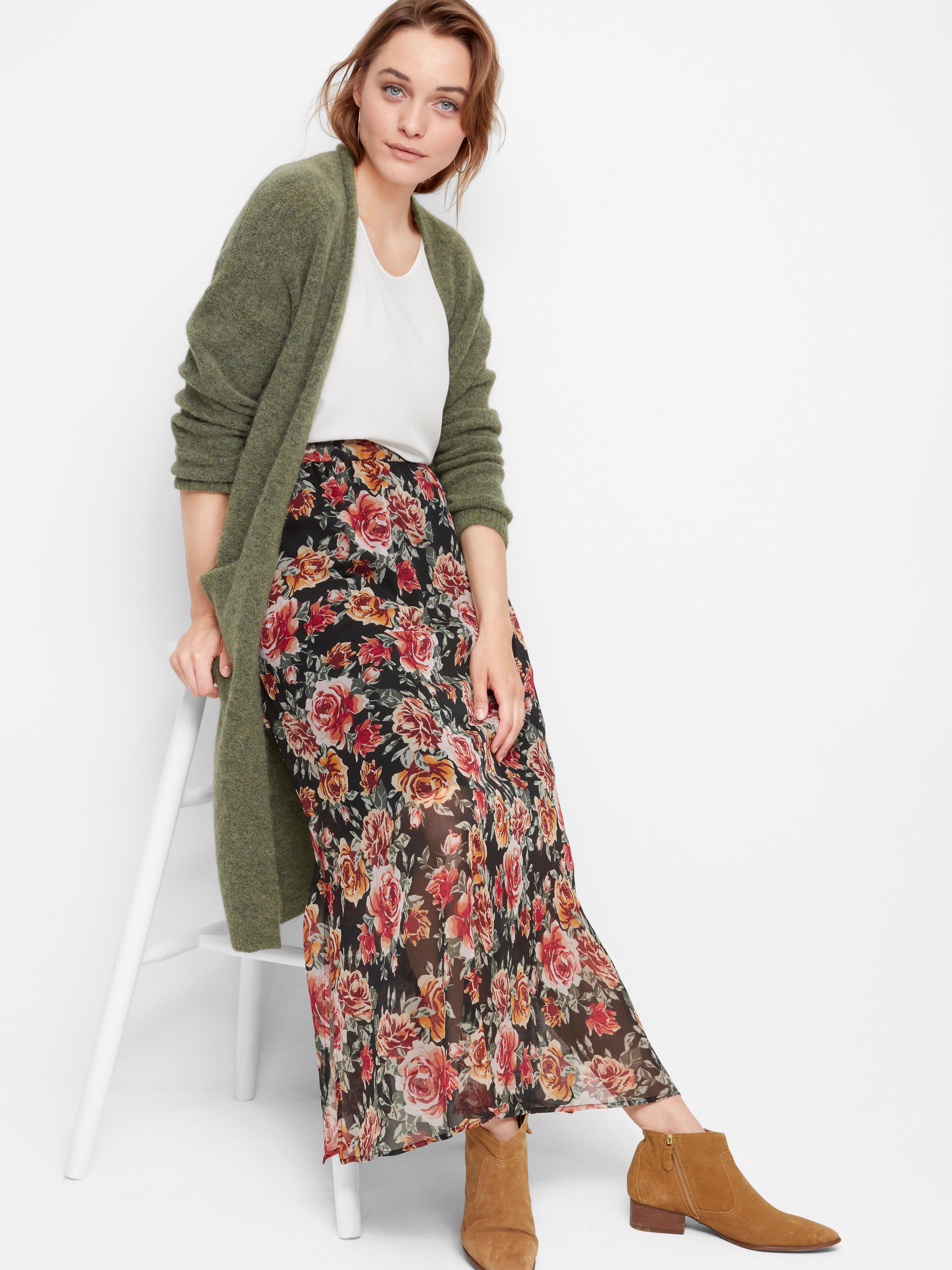 patterned maxi skirt uk