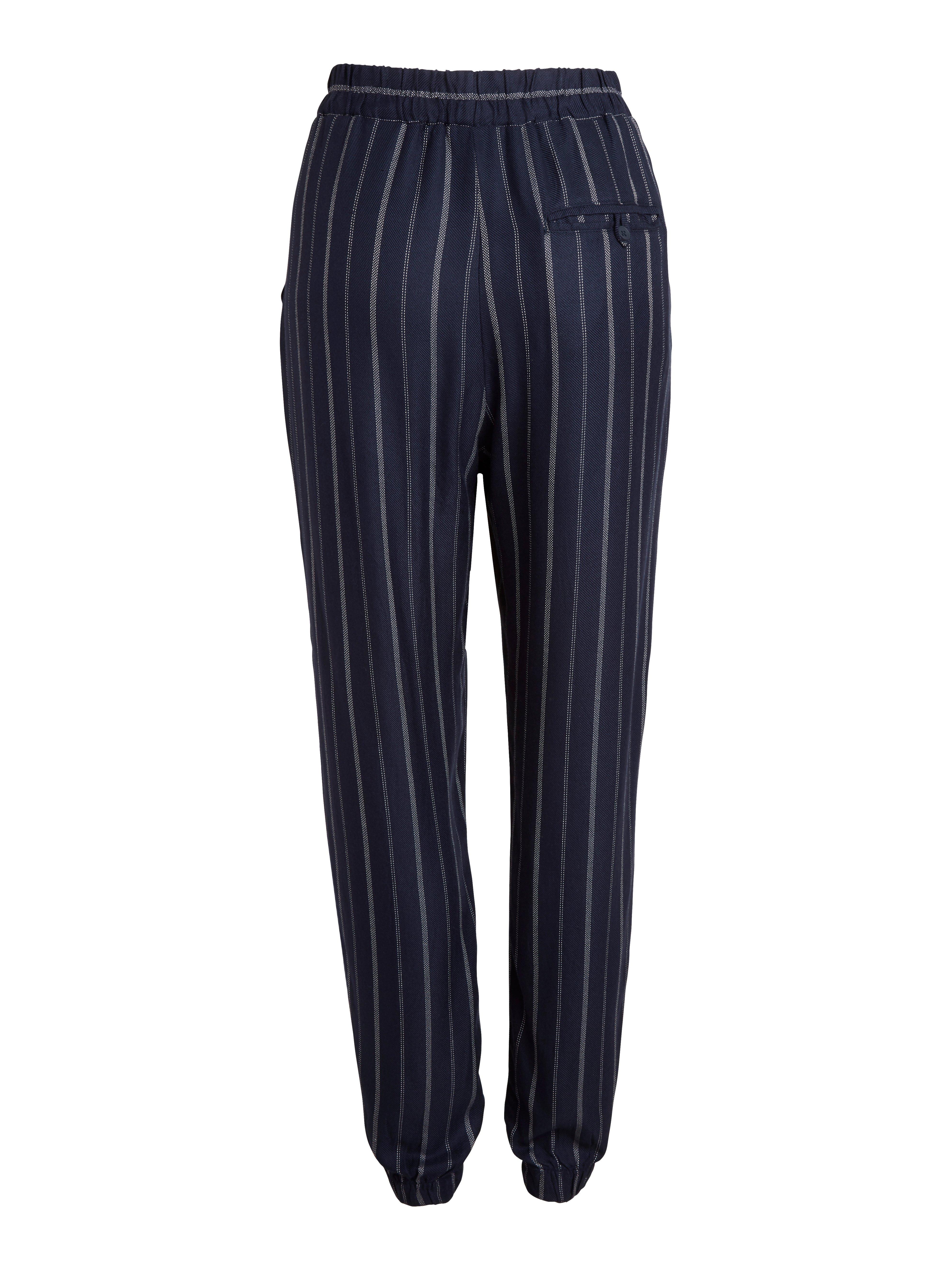 tapered striped trousers