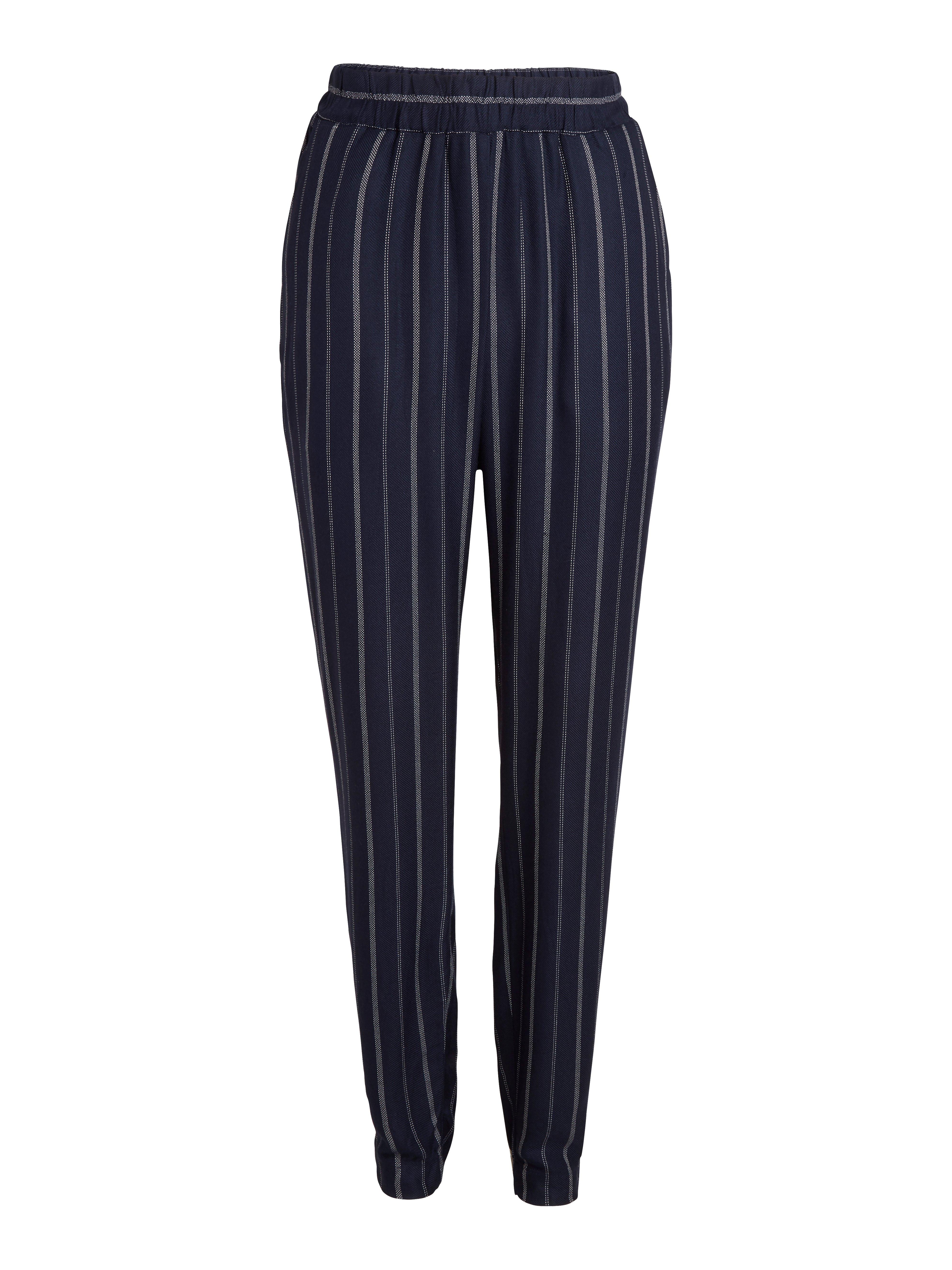 tapered striped trousers