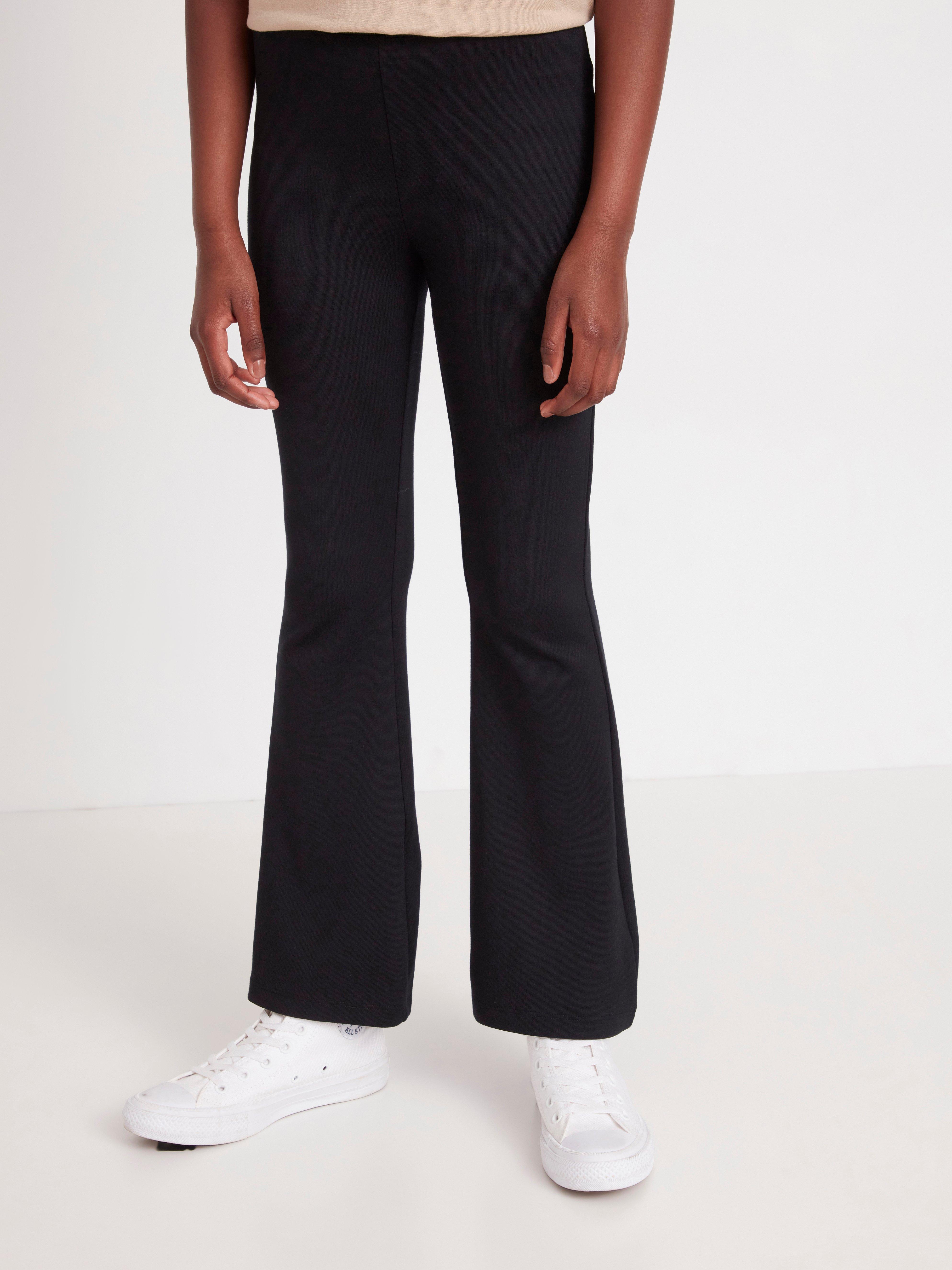 flared jersey trousers