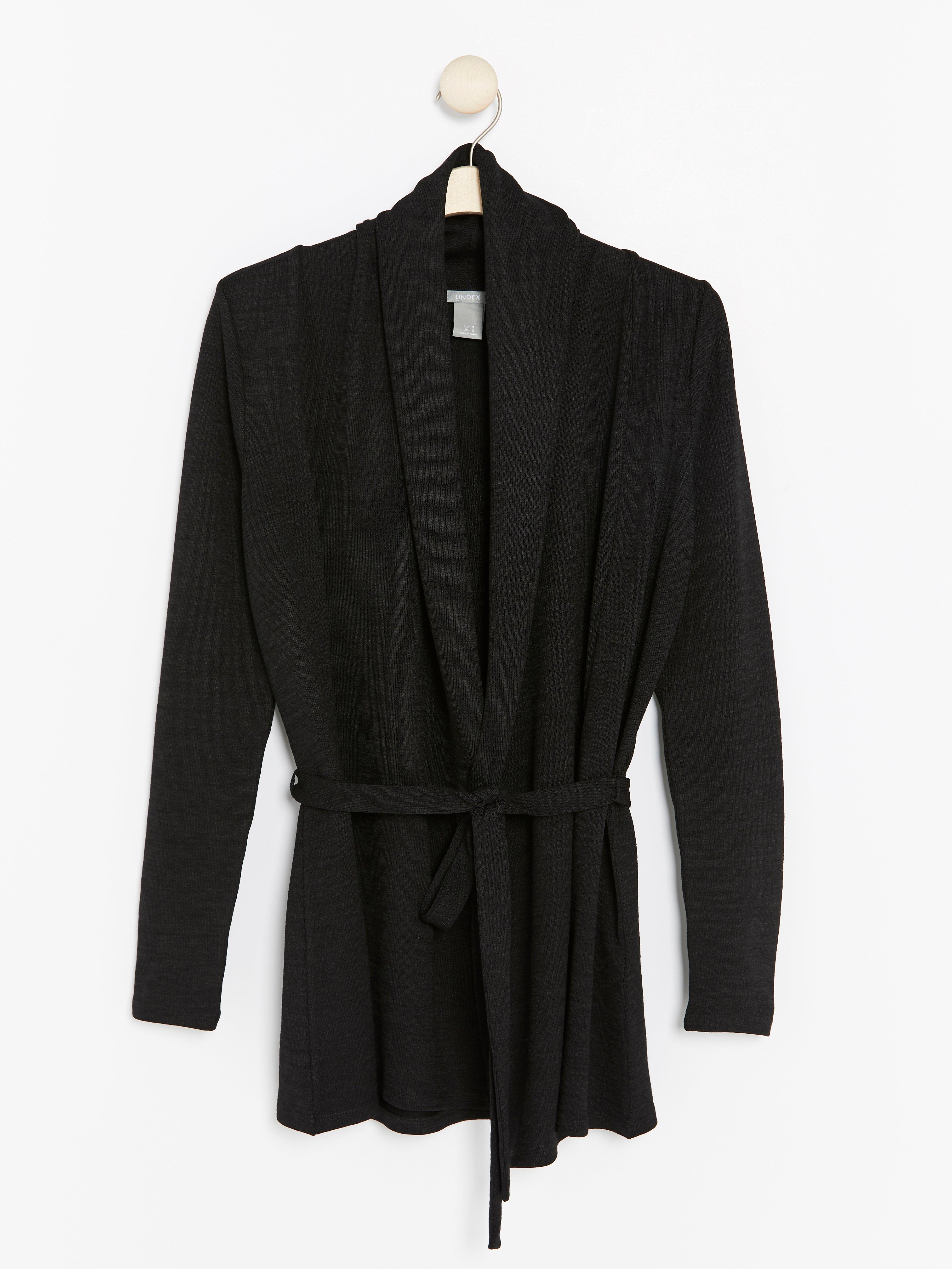 Cardigan - Dame - Svart