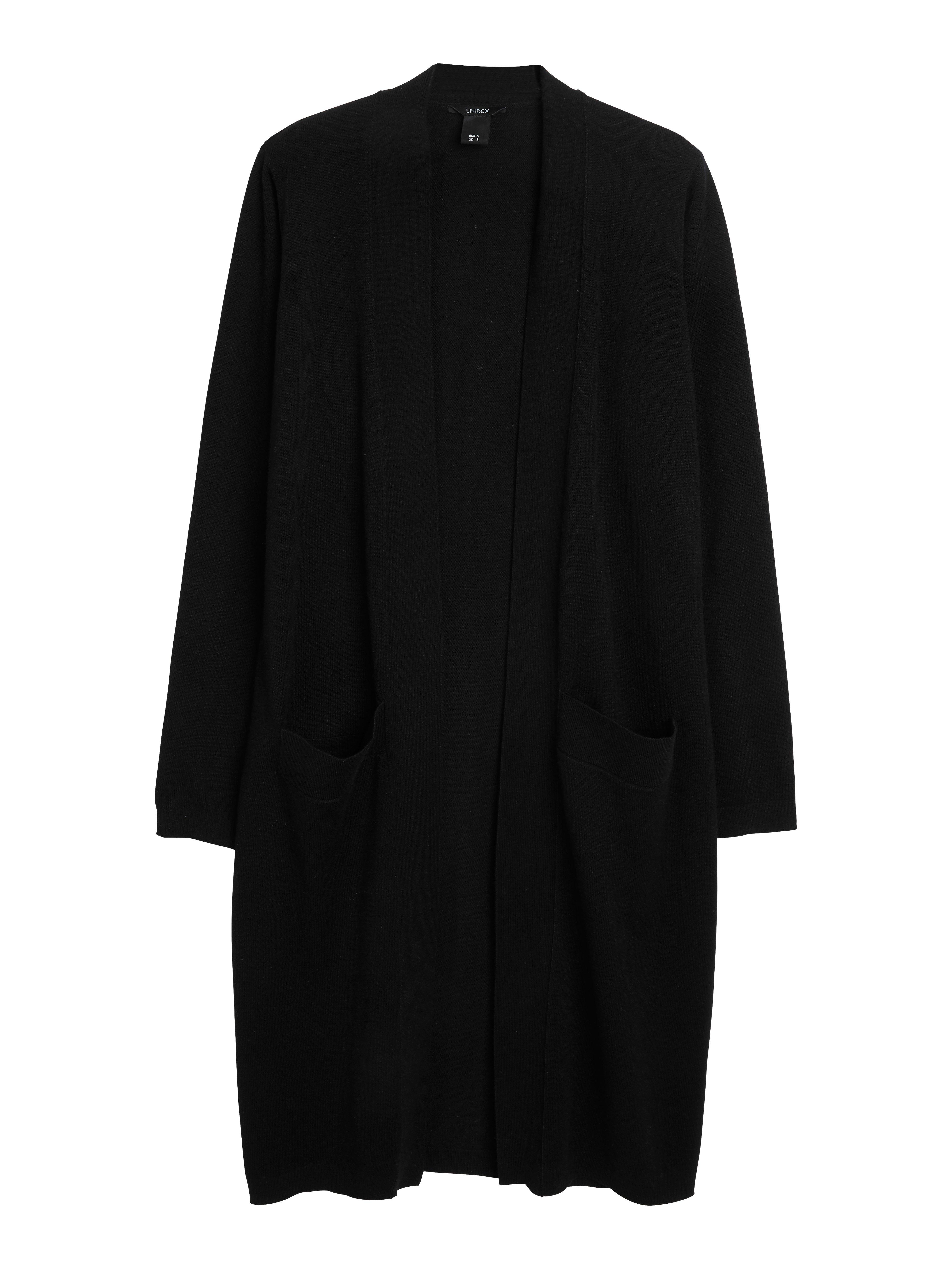 Maxi cardigan - Dam - Svart