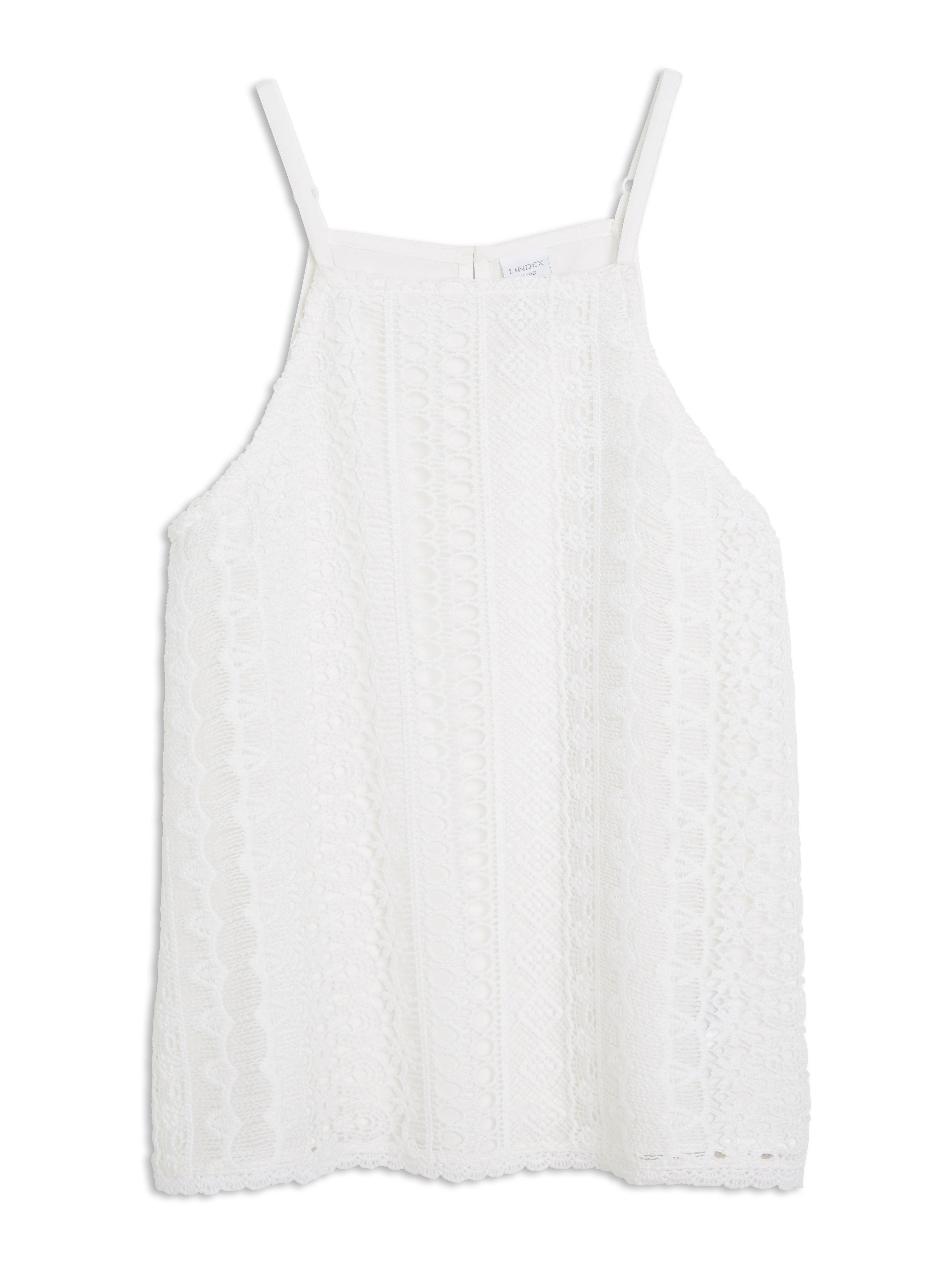 white lace singlet