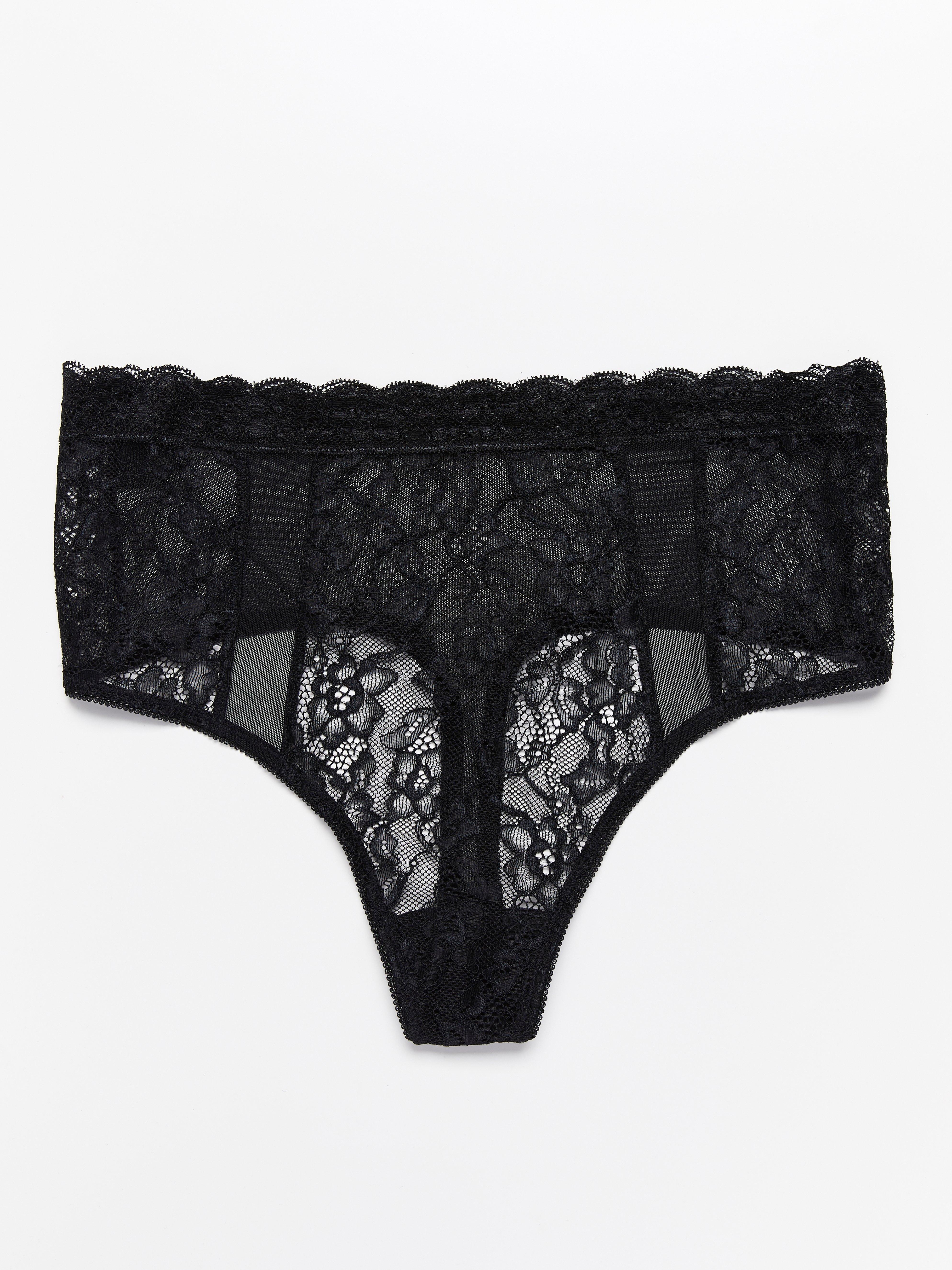 Stringtrosa Hög - Underkläder - Svart