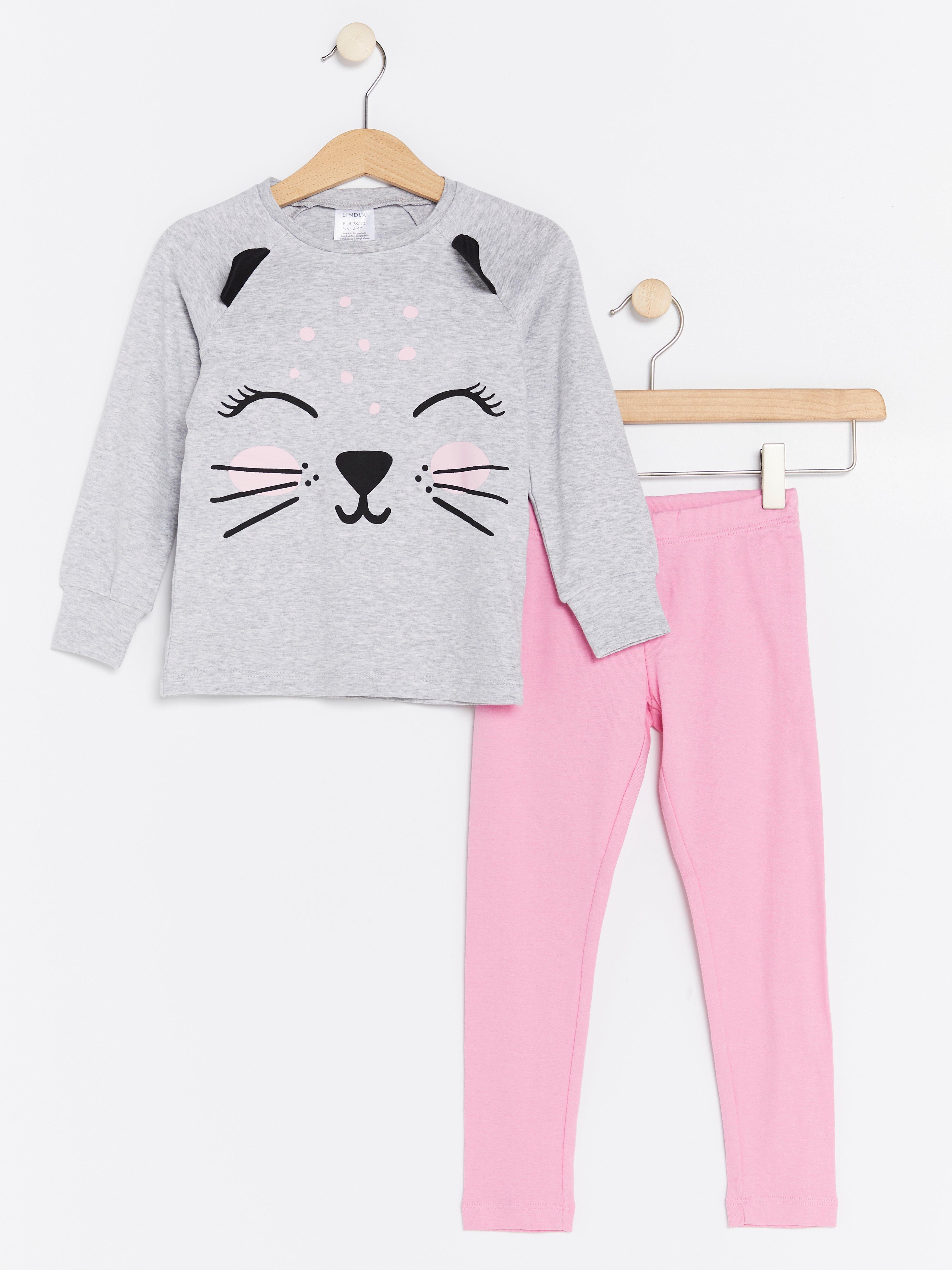 Pyjamasset - Barn - Grå