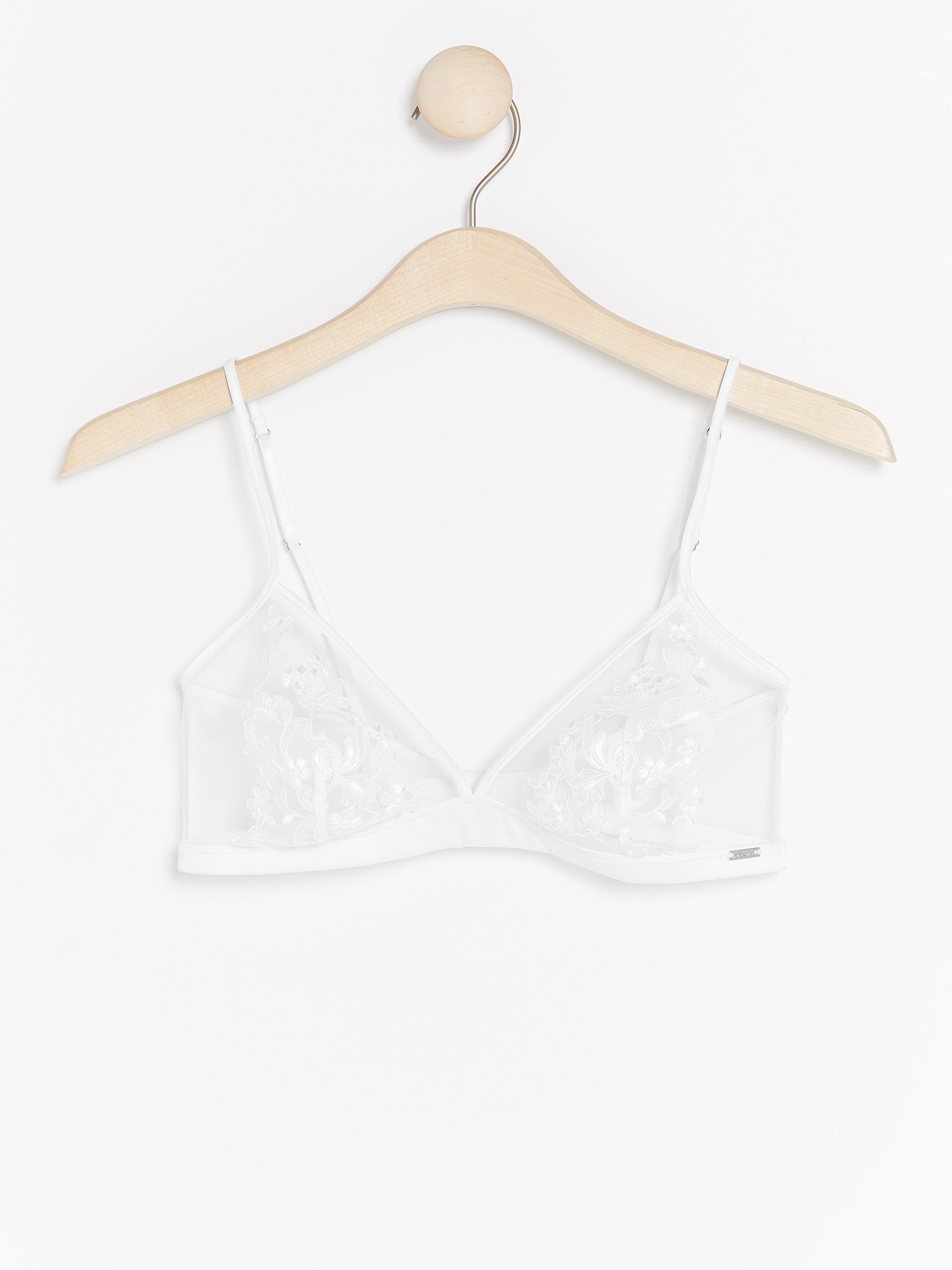 Unpadded Bra - Lingerie - White