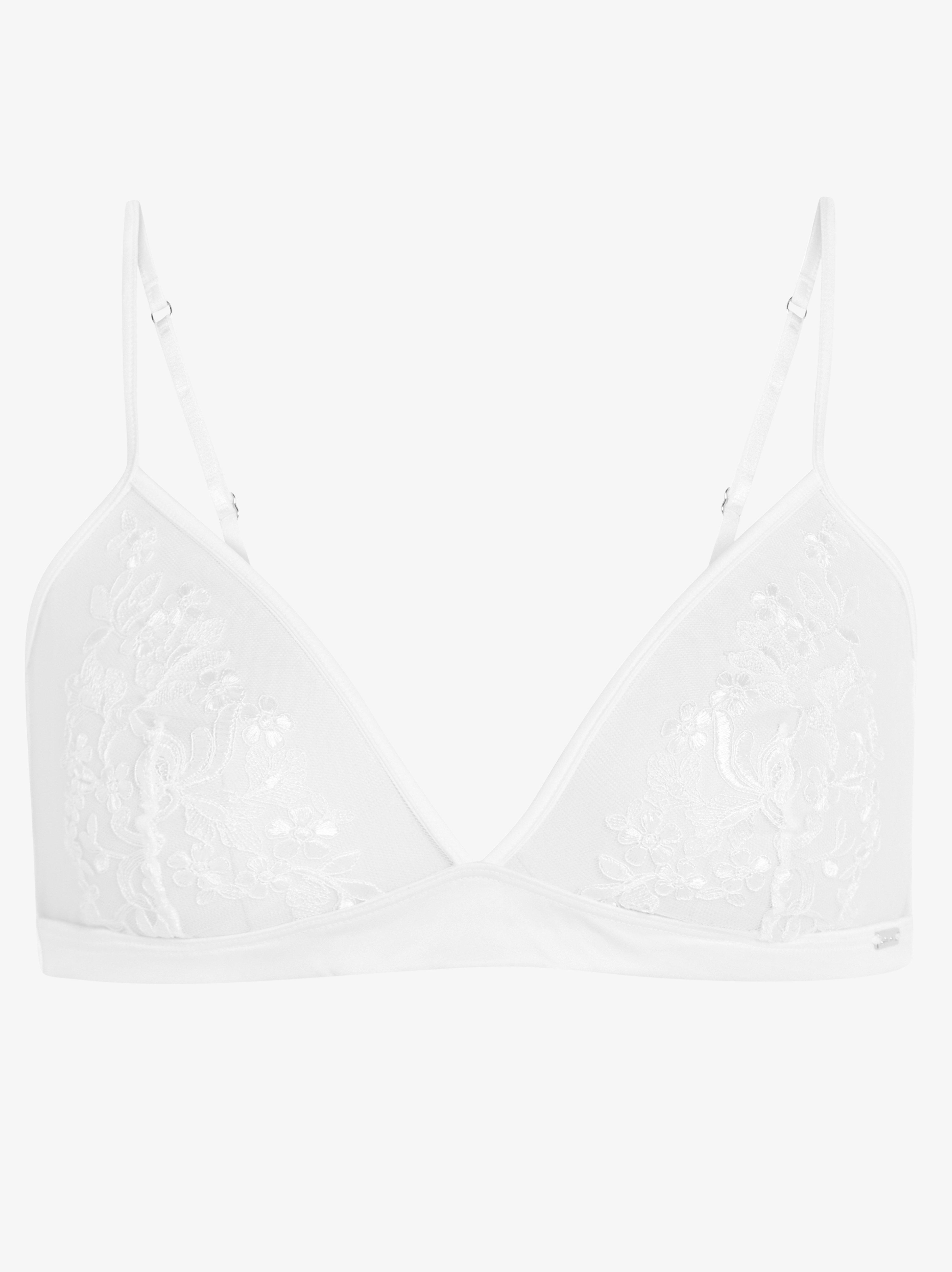 Unpadded Bra - Lingerie - White