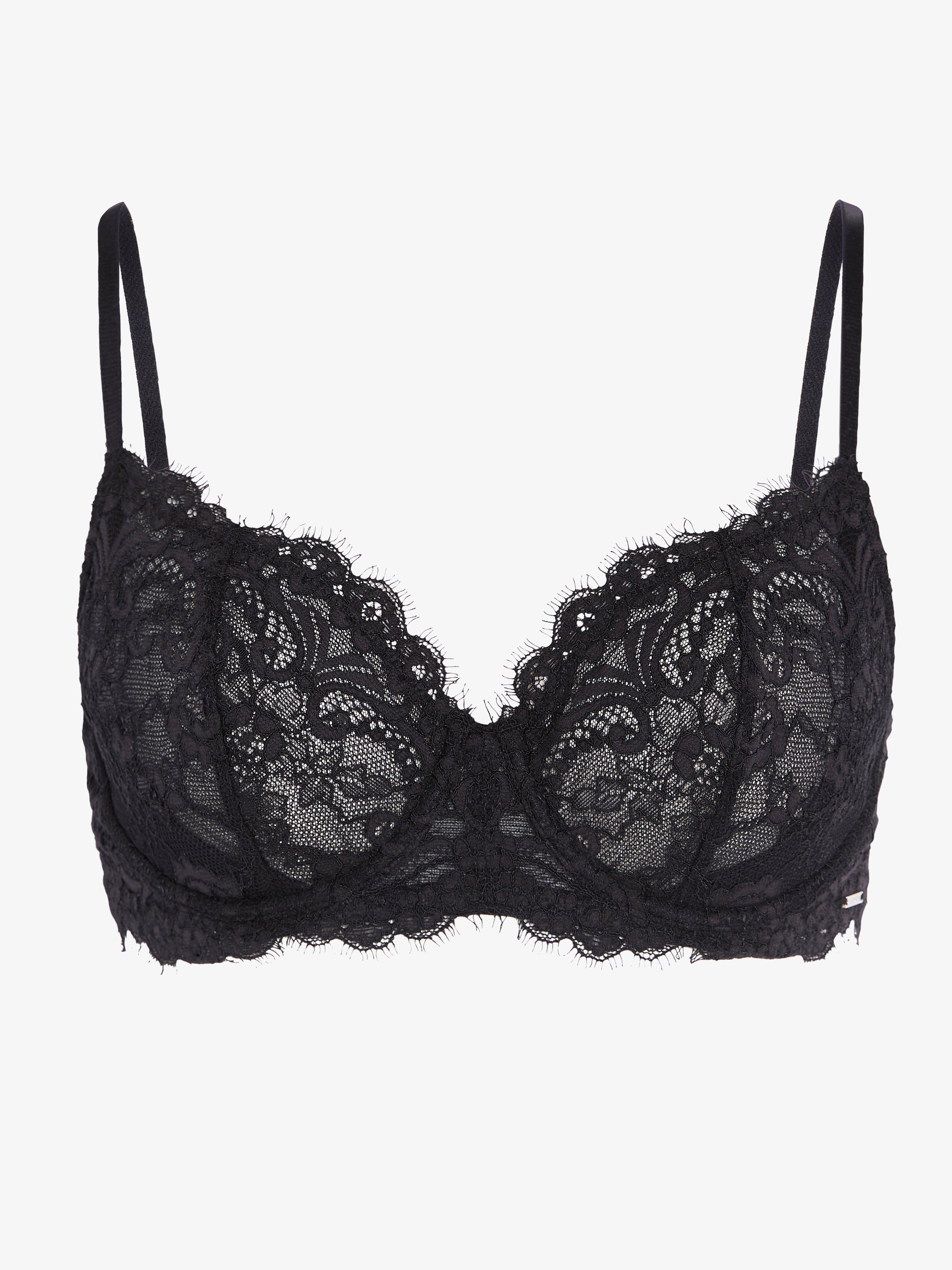 Ovadderad bh - Underkläder - Svart